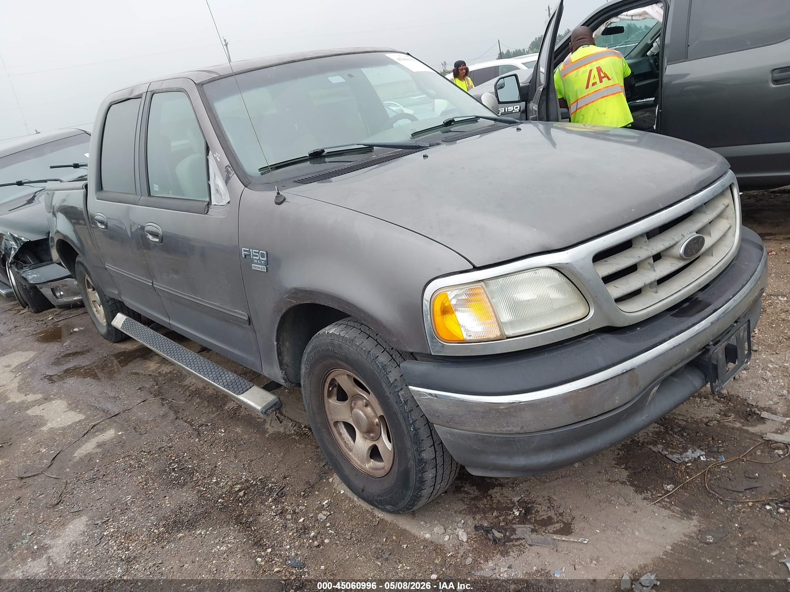 2002 Ford F-150 Lariat/xlt Серый vin: 1FTRW07L82KA89944