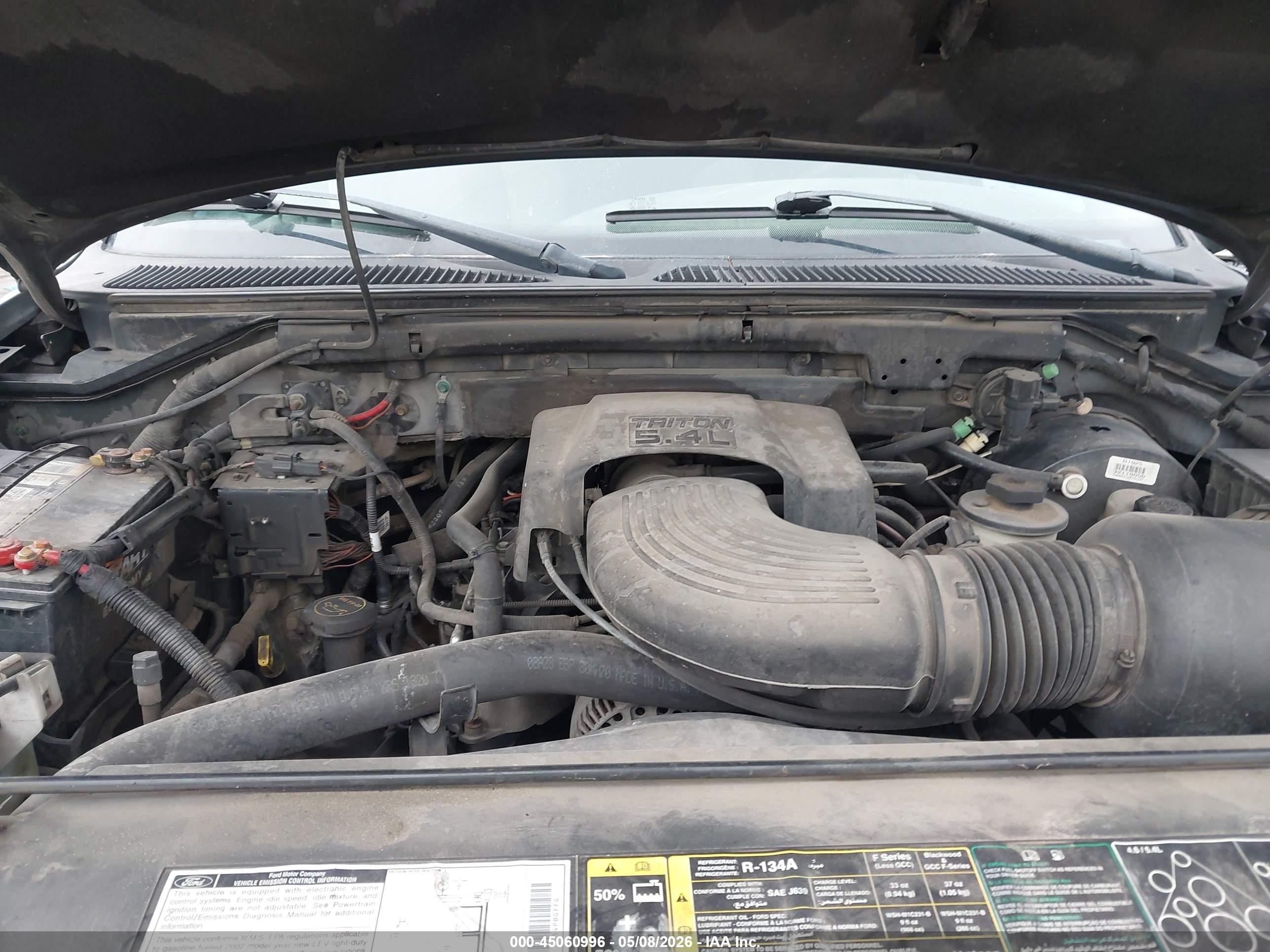 2002 Ford F-150 Lariat/xlt Gray vin: 1FTRW07L82KA89944