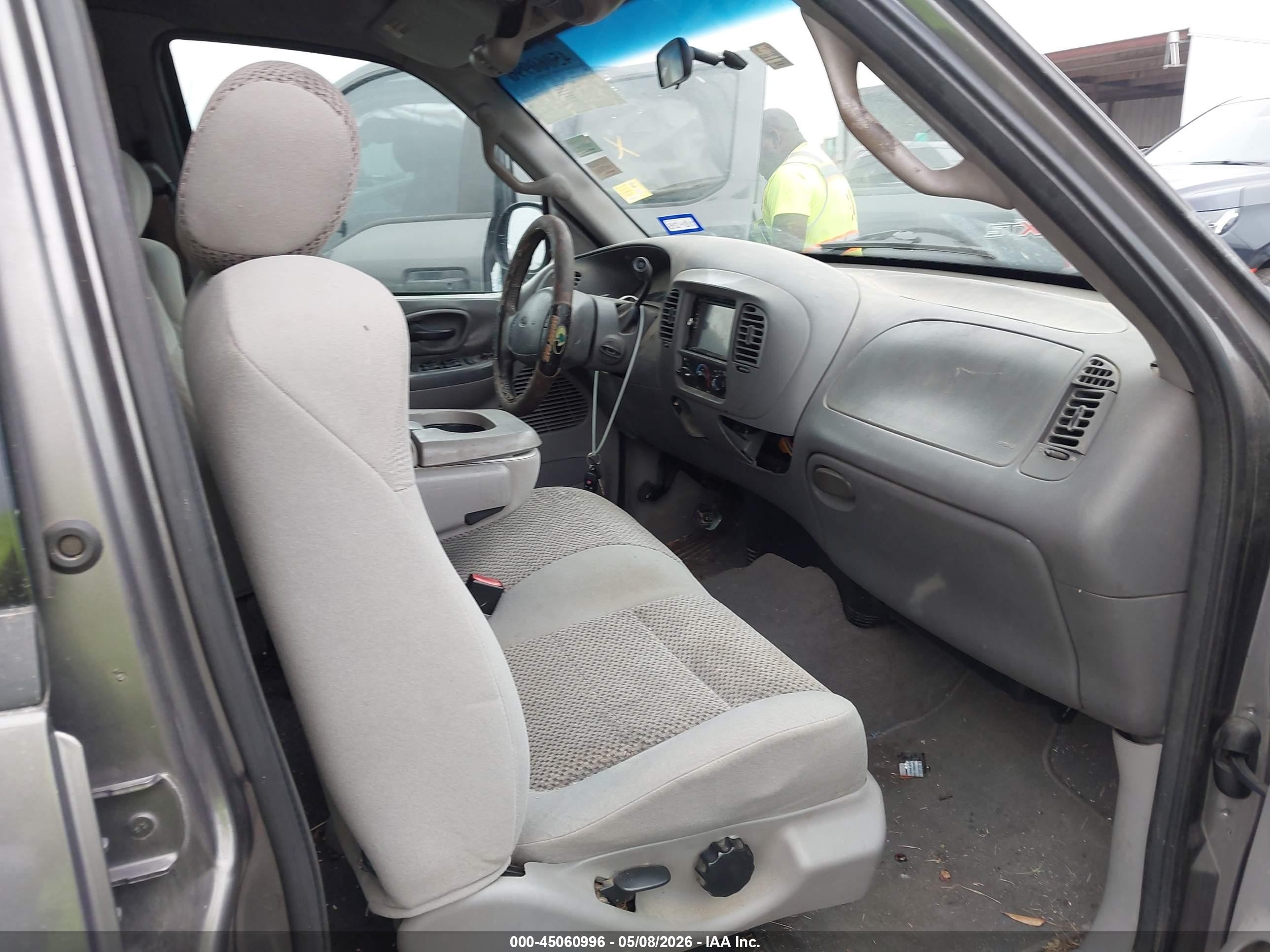 2002 Ford F-150 Lariat/xlt Gray vin: 1FTRW07L82KA89944