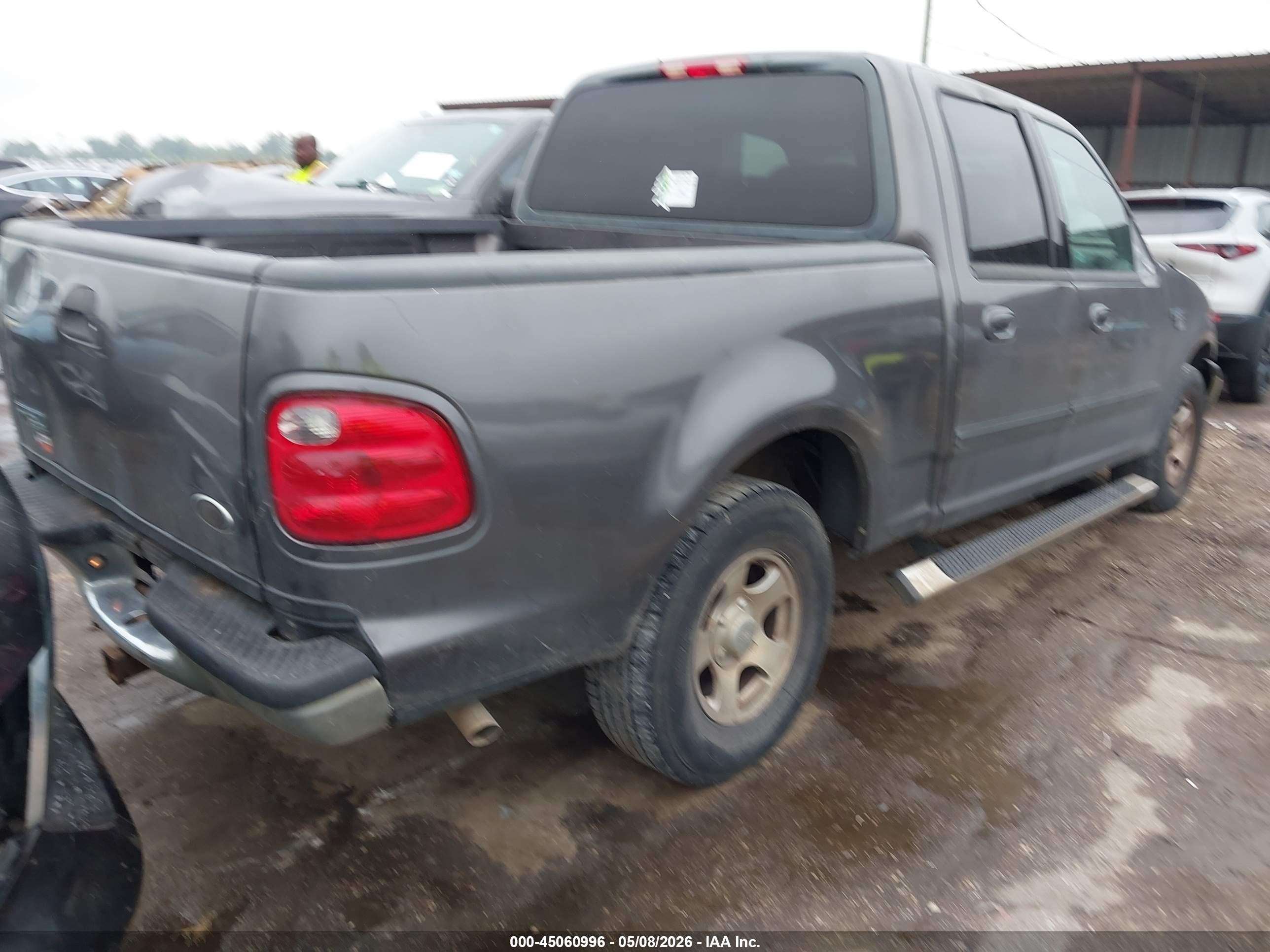 2002 Ford F-150 Lariat/xlt Gray vin: 1FTRW07L82KA89944