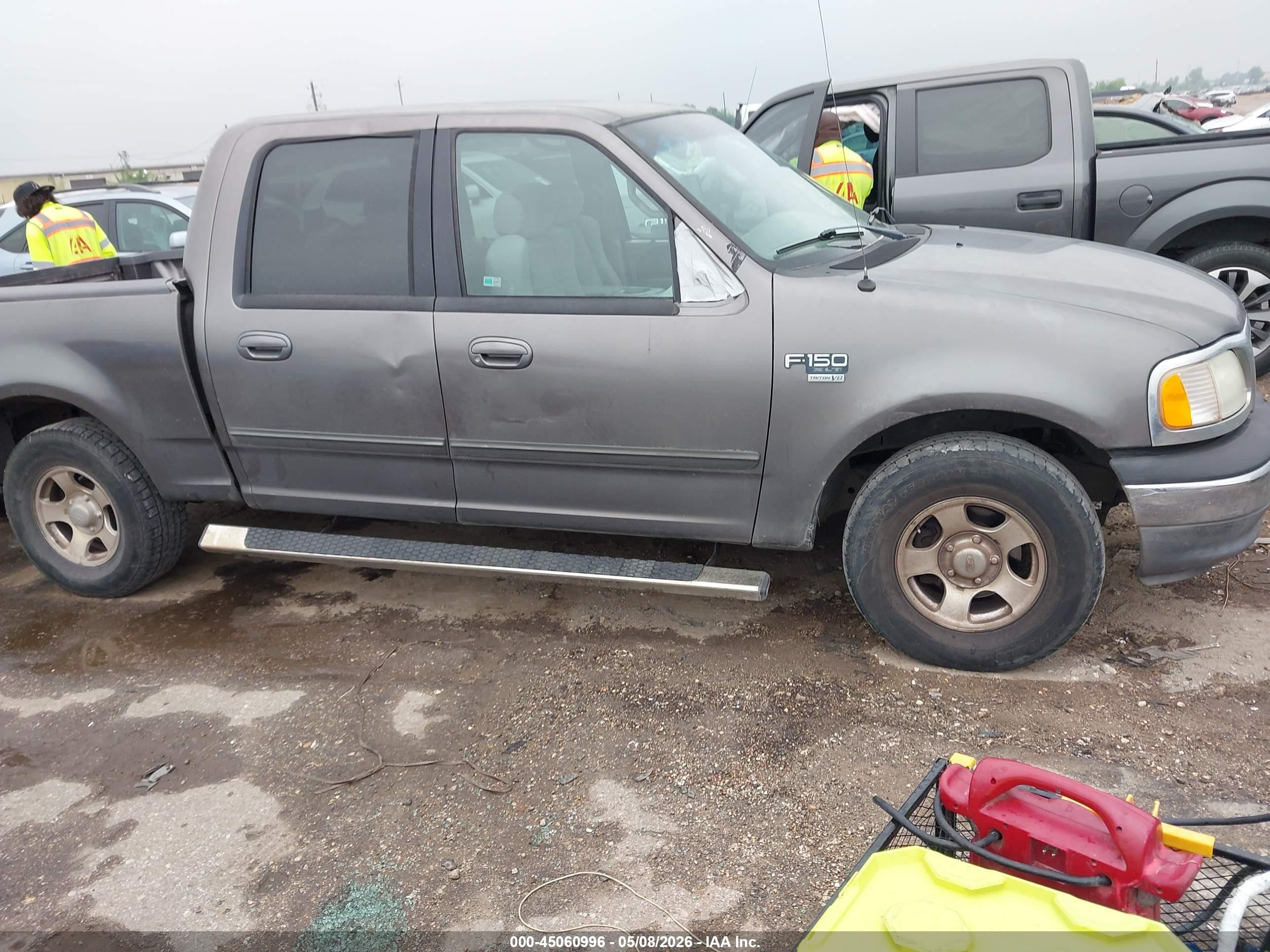 2002 Ford F-150 Lariat/xlt Gray vin: 1FTRW07L82KA89944