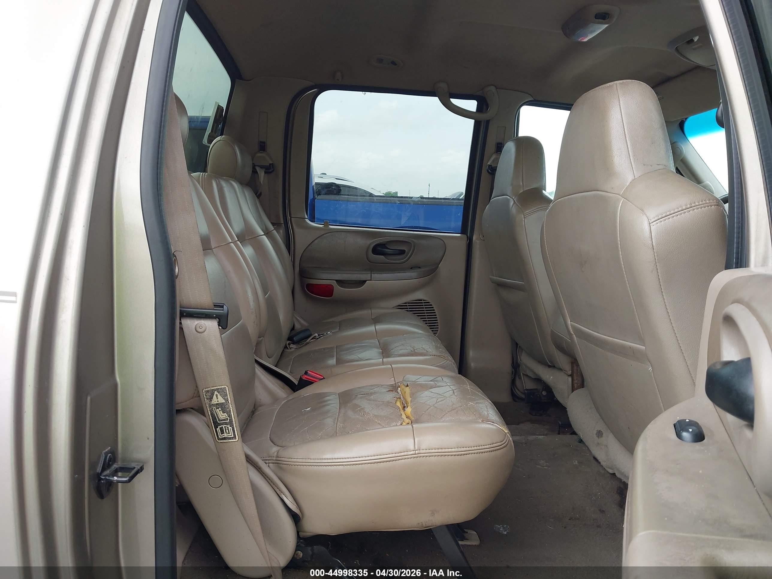2002 Ford F-150 Lariat/xlt Tan vin: 1FTRW07L82KB33585