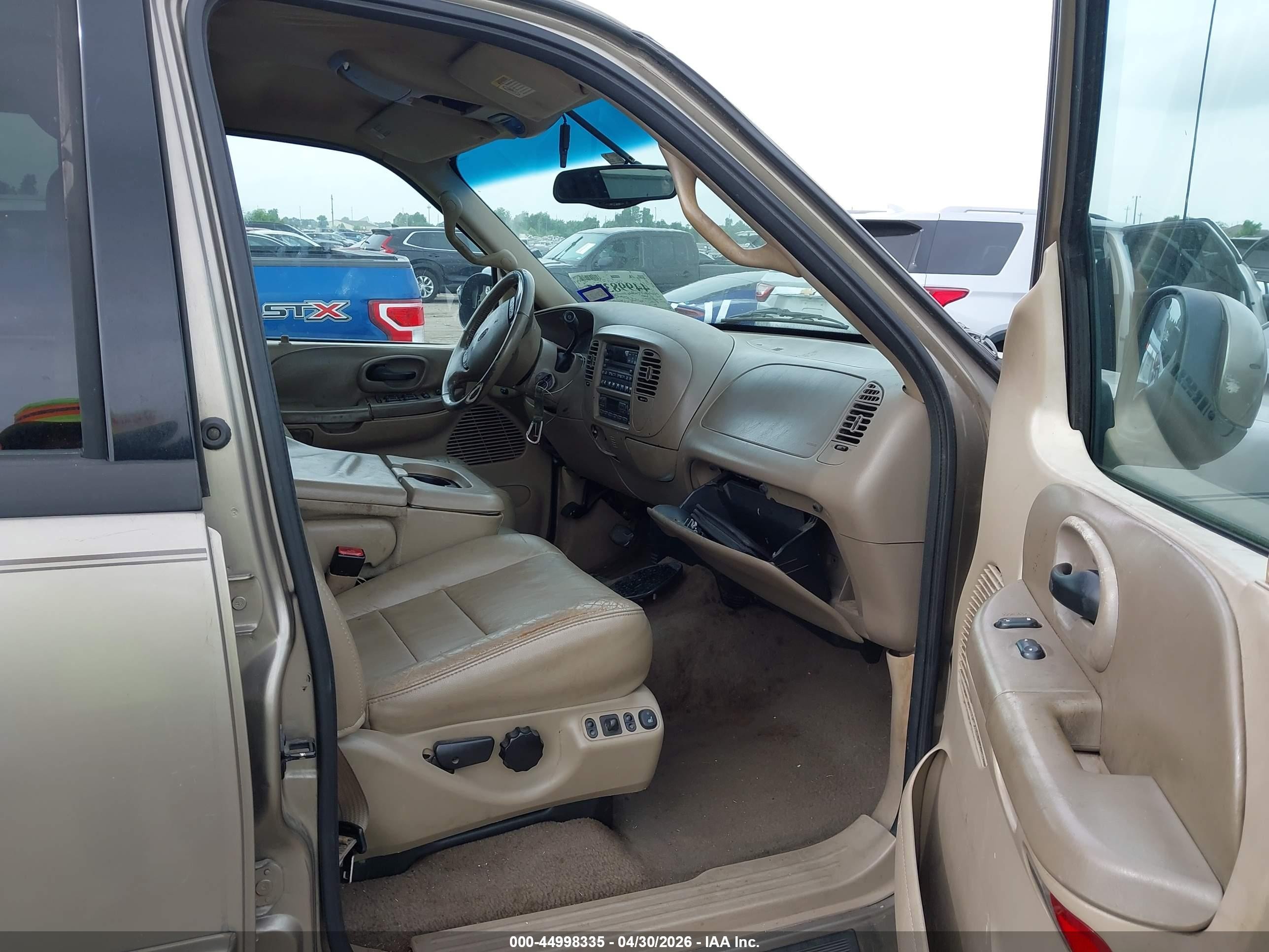 2002 Ford F-150 Lariat/xlt Tan vin: 1FTRW07L82KB33585
