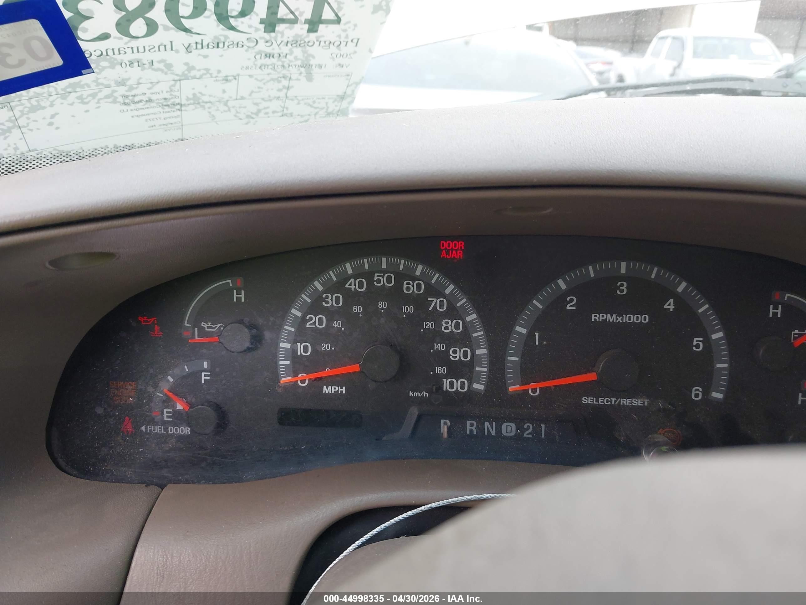 2002 Ford F-150 Lariat/xlt Tan vin: 1FTRW07L82KB33585