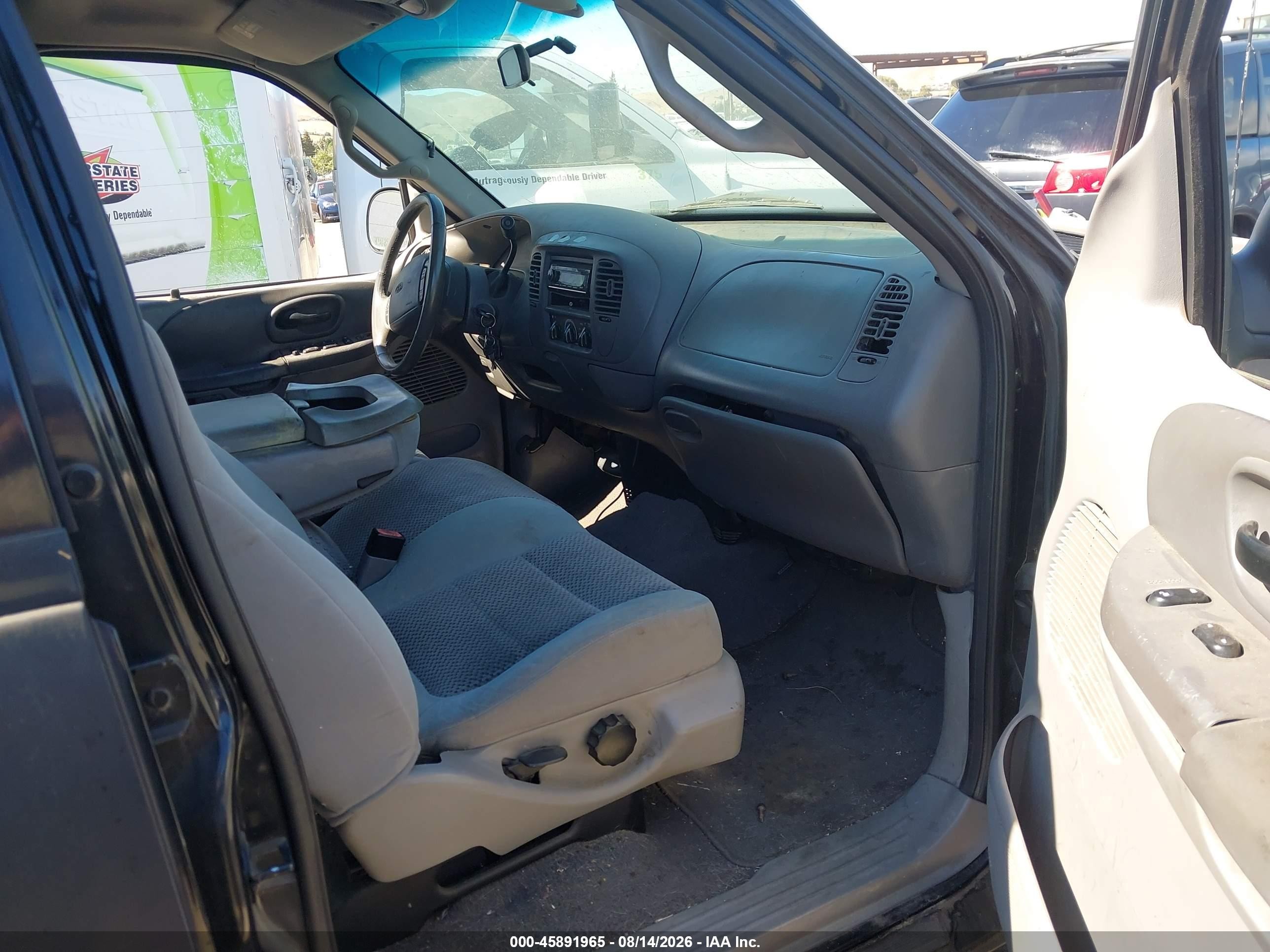 2002 Ford F-150 Lariat/xlt Black vin: 1FTRW07L82KB89560