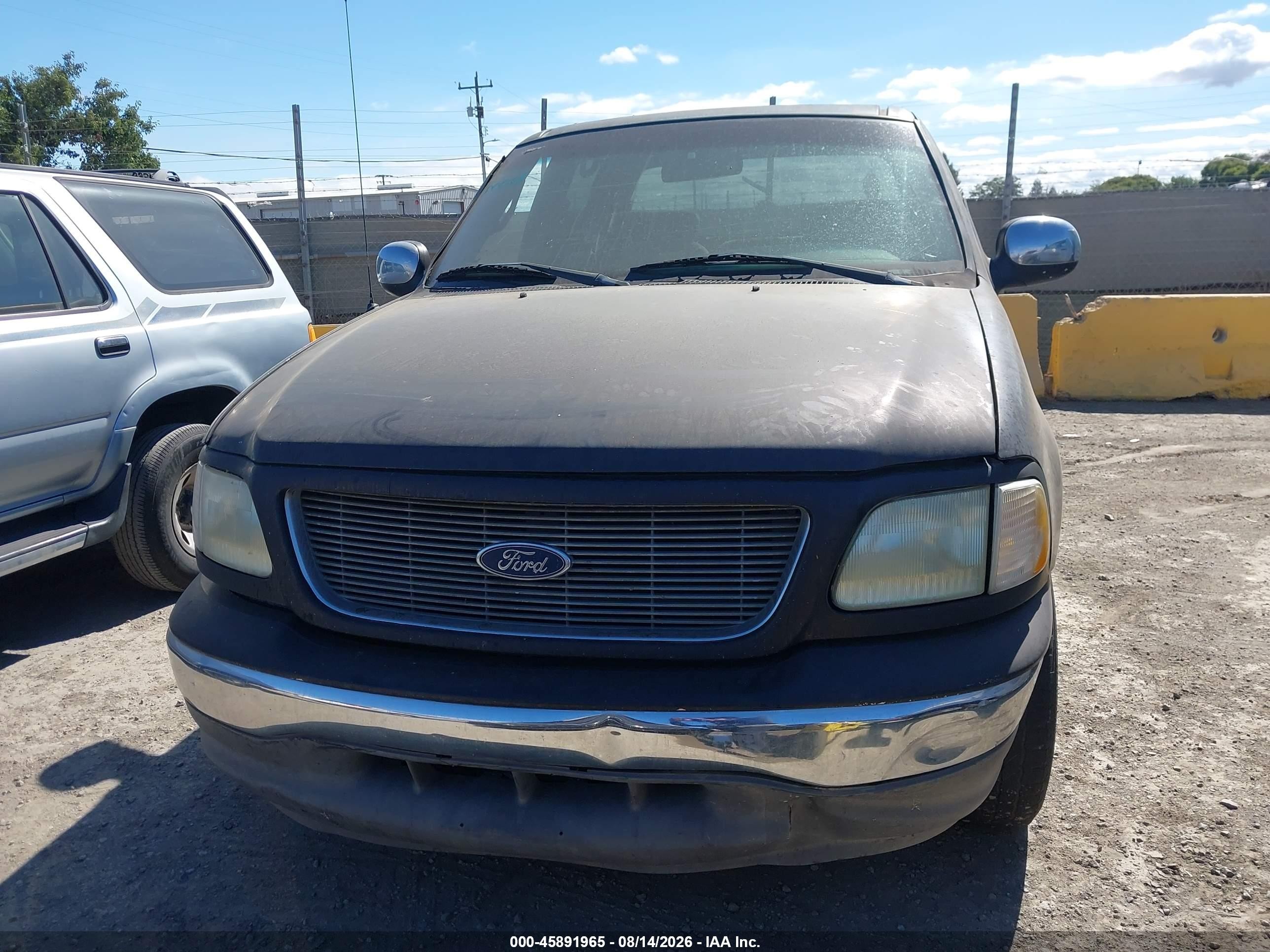 2002 Ford F-150 Lariat/xlt Black vin: 1FTRW07L82KB89560