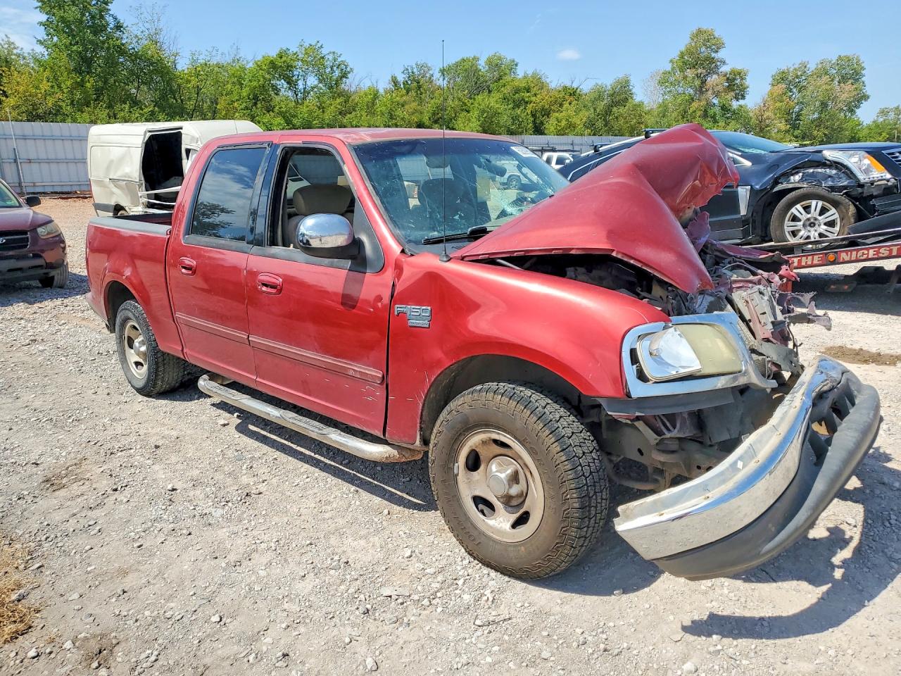 2002 Ford F150 Supercrew Бордовый vin: 1FTRW07L82KC43651