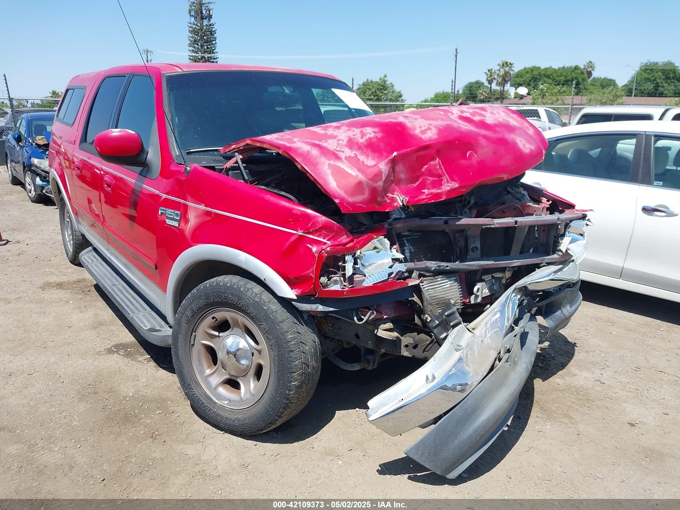 2001 Ford F-150 Supercrew Harley-davidson Edition/king Ranch Edition/lariat/xlt Red vin: 1FTRW07L91KB33447