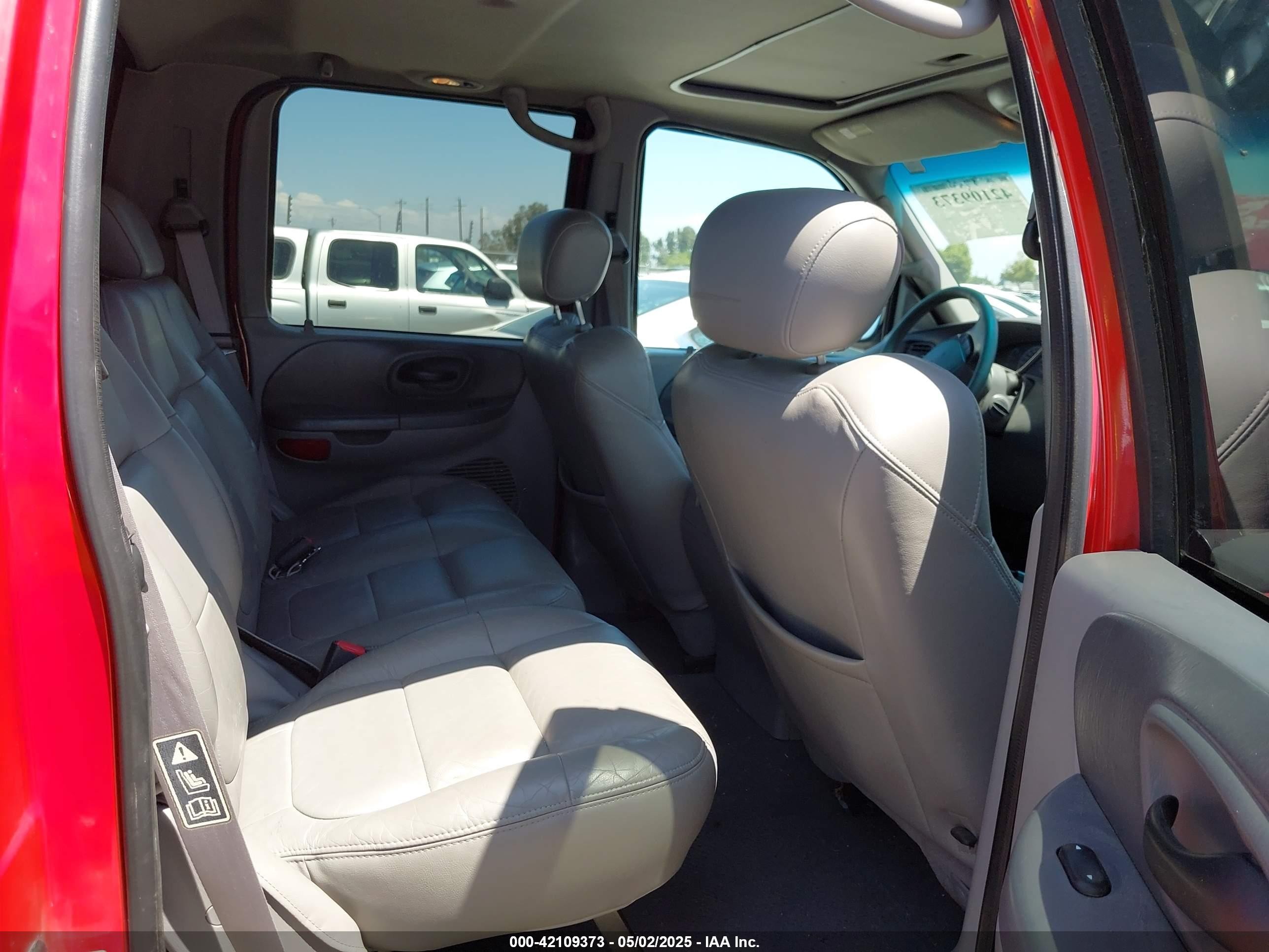 2001 Ford F-150 Supercrew Harley-davidson Edition/king Ranch Edition/lariat/xlt Red vin: 1FTRW07L91KB33447