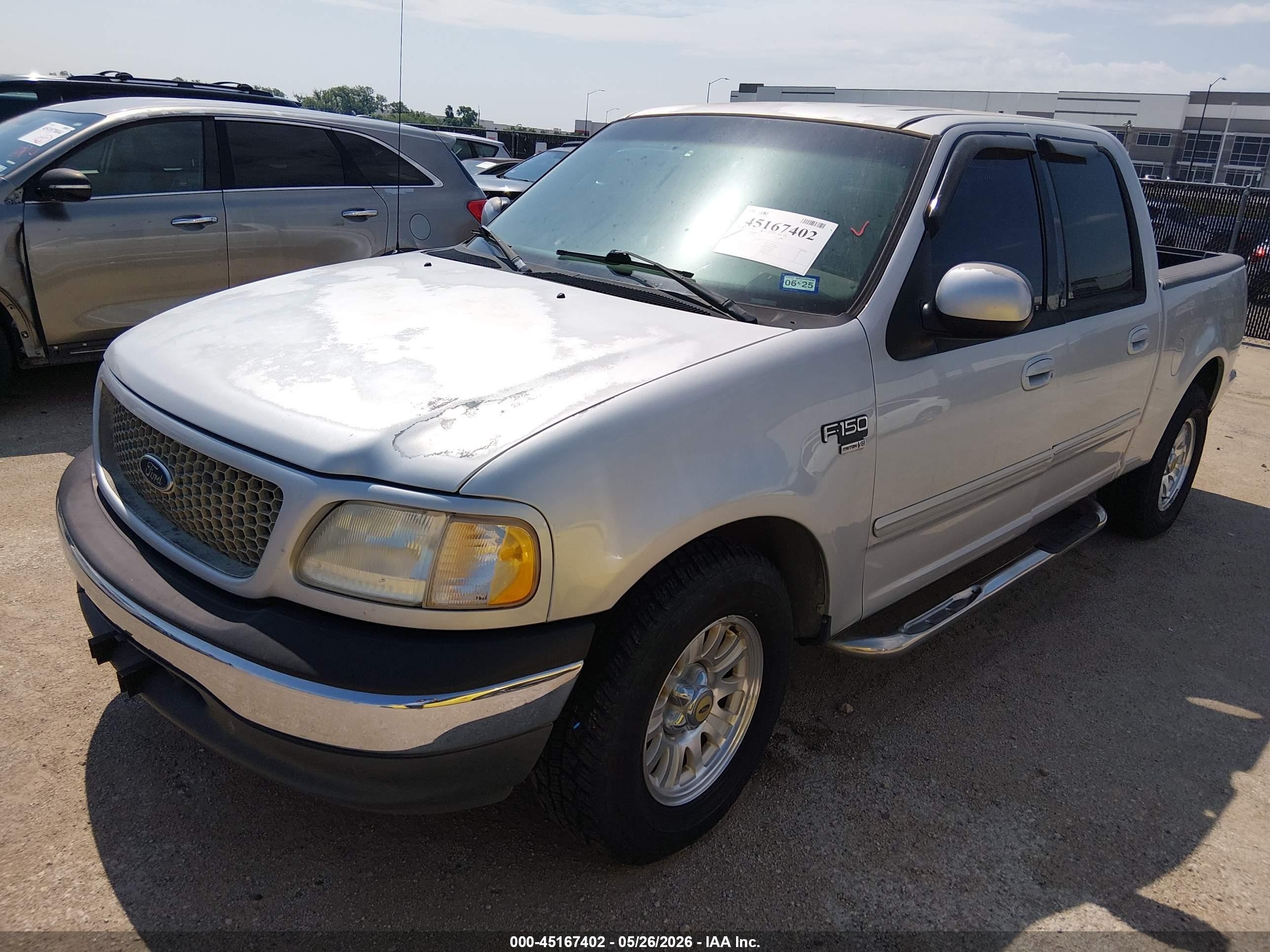 2001 Ford F-150 Harley-davidson Edition/king Ranch Edition/lariat/xlt Silver vin: 1FTRW07L91KB38115