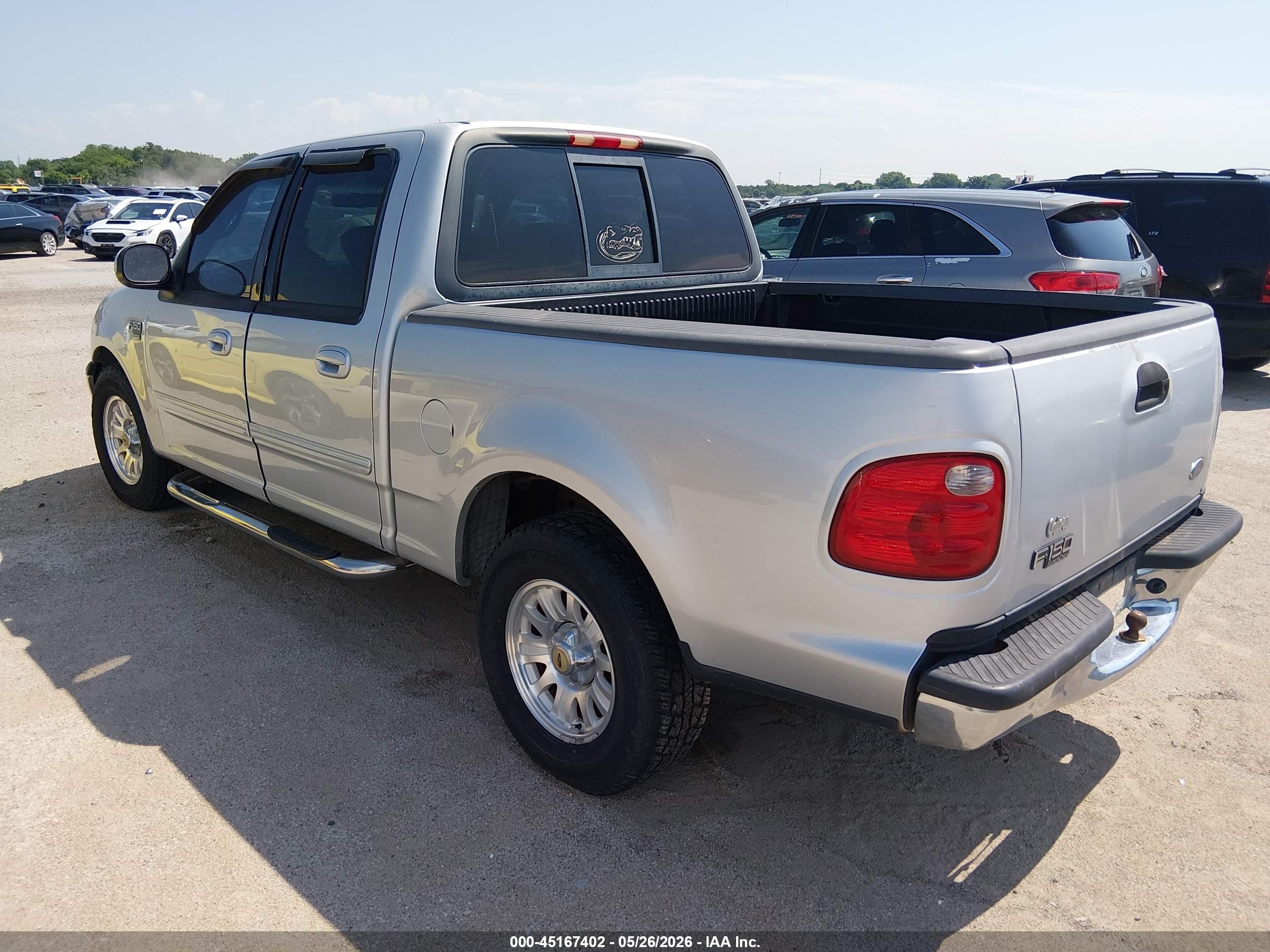 2001 Ford F-150 Harley-davidson Edition/king Ranch Edition/lariat/xlt Silver vin: 1FTRW07L91KB38115
