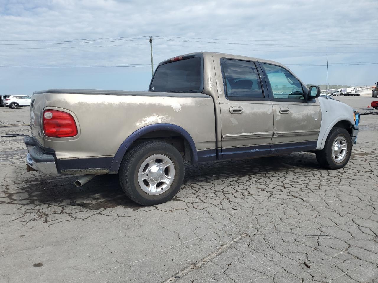 2001 Ford F150 Supercrew Gray vin: 1FTRW07L91KB68554