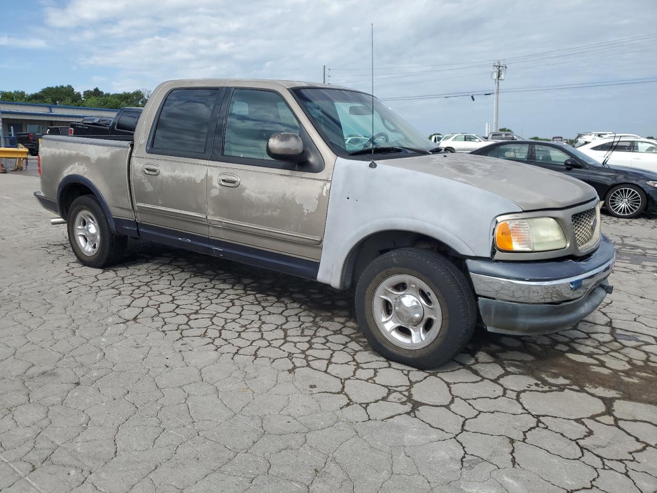 2001 Ford F150 Supercrew Gray vin: 1FTRW07L91KB68554