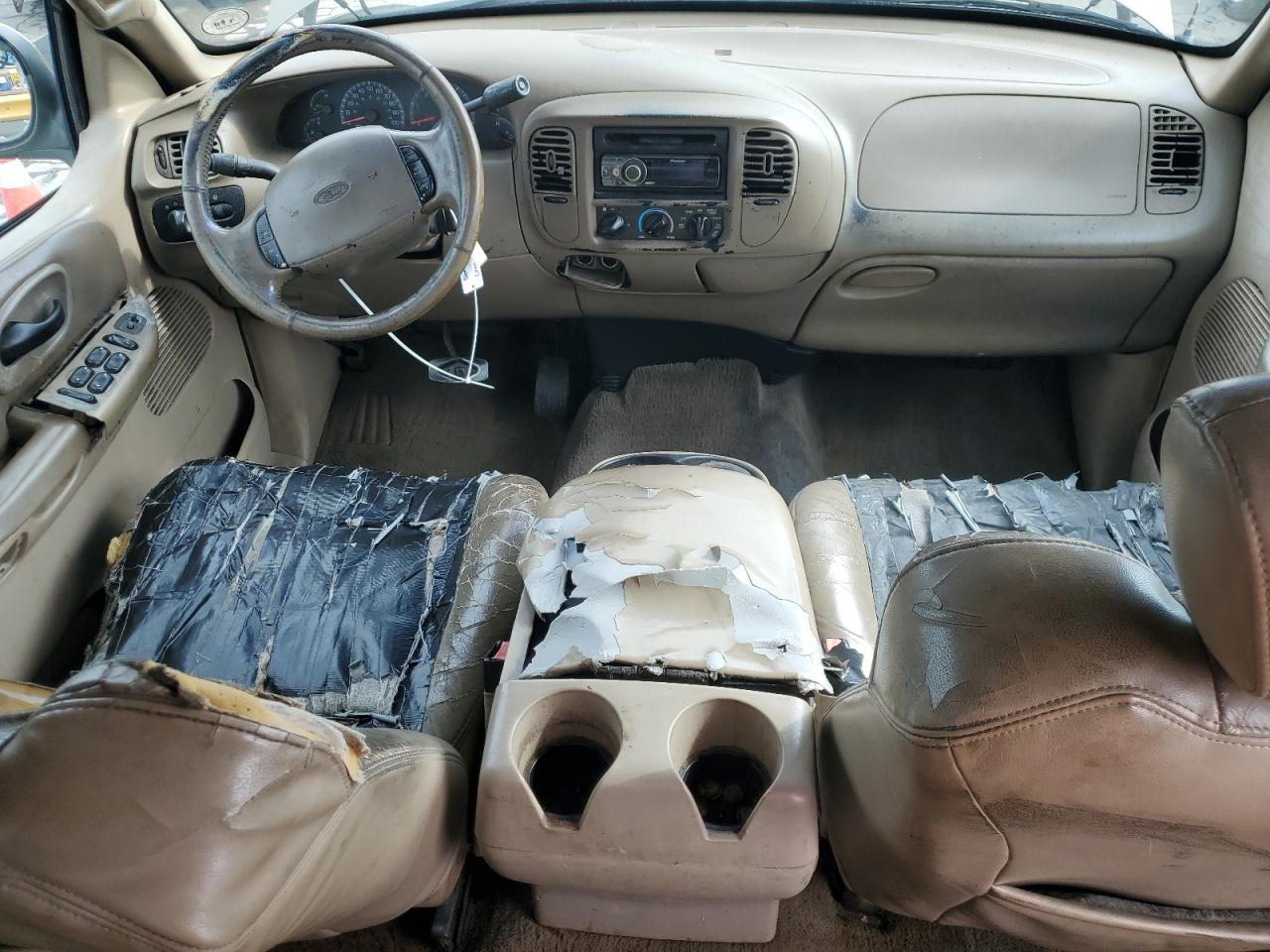 2001 Ford F150 Supercrew Gray vin: 1FTRW07L91KB68554