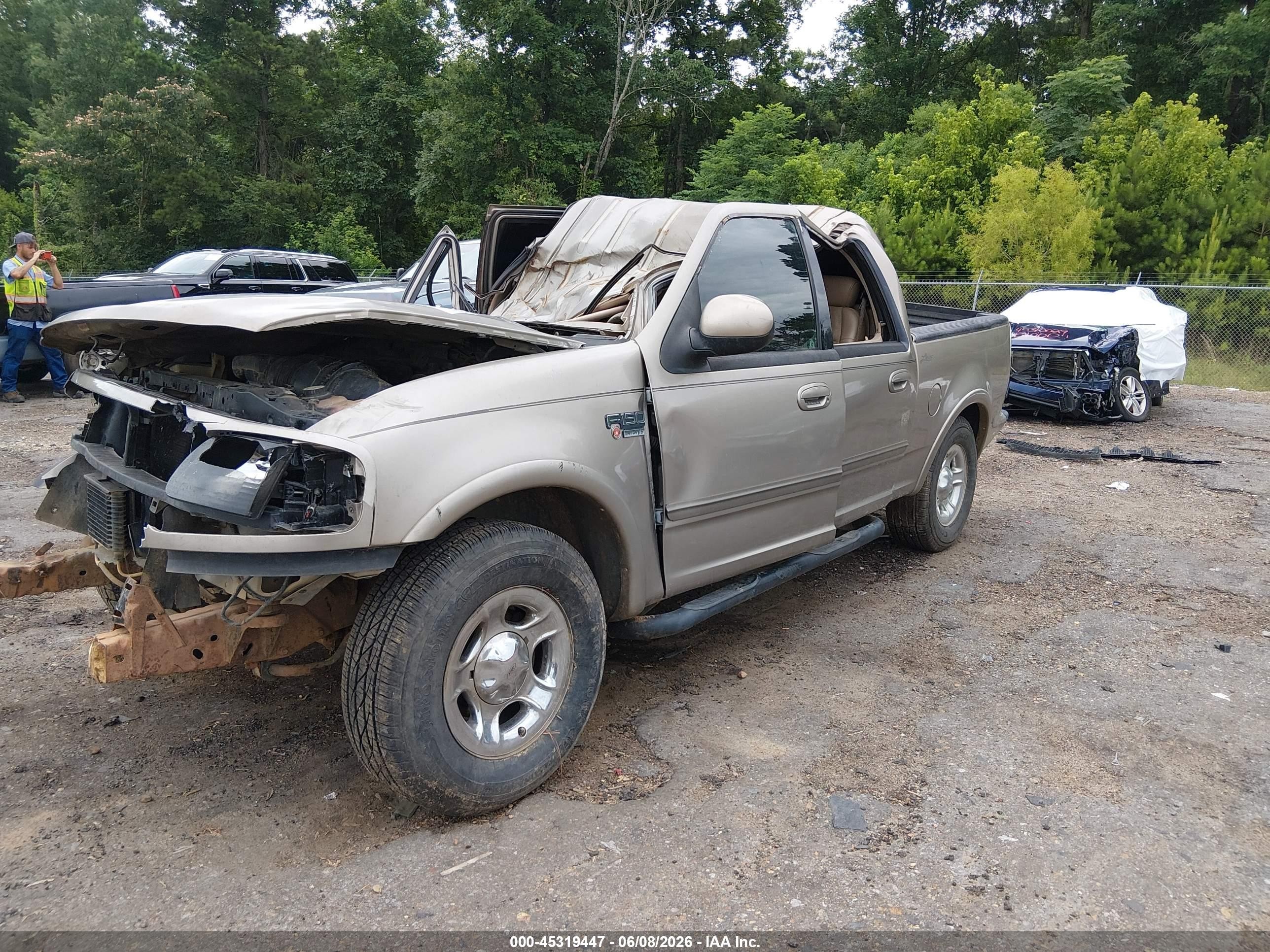 2001 Ford F-150 Harley-davidson Edition/king Ranch Edition/lariat/xlt Желто-коричневый vin: 1FTRW07L91KC47349