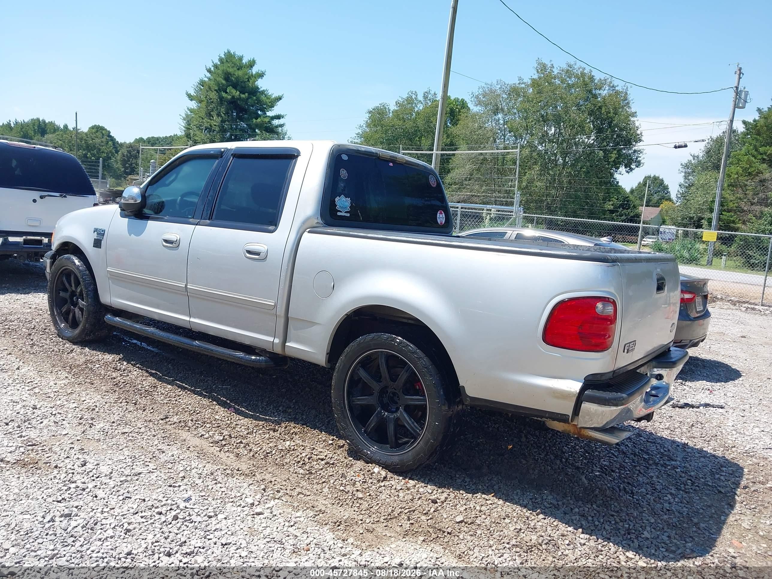 2001 Ford F-150 Harley-davidson Edition/king Ranch Edition/lariat/xlt Silver vin: 1FTRW07L91KC62076