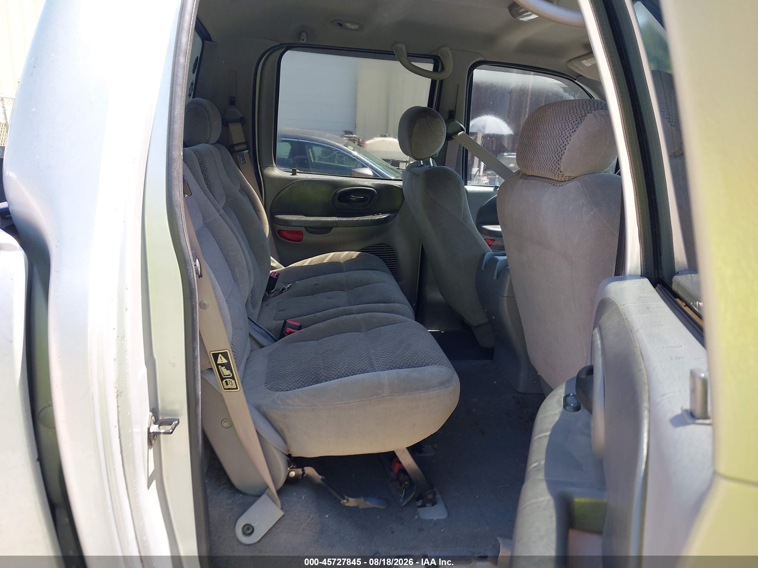 2001 Ford F-150 Harley-davidson Edition/king Ranch Edition/lariat/xlt Silver vin: 1FTRW07L91KC62076
