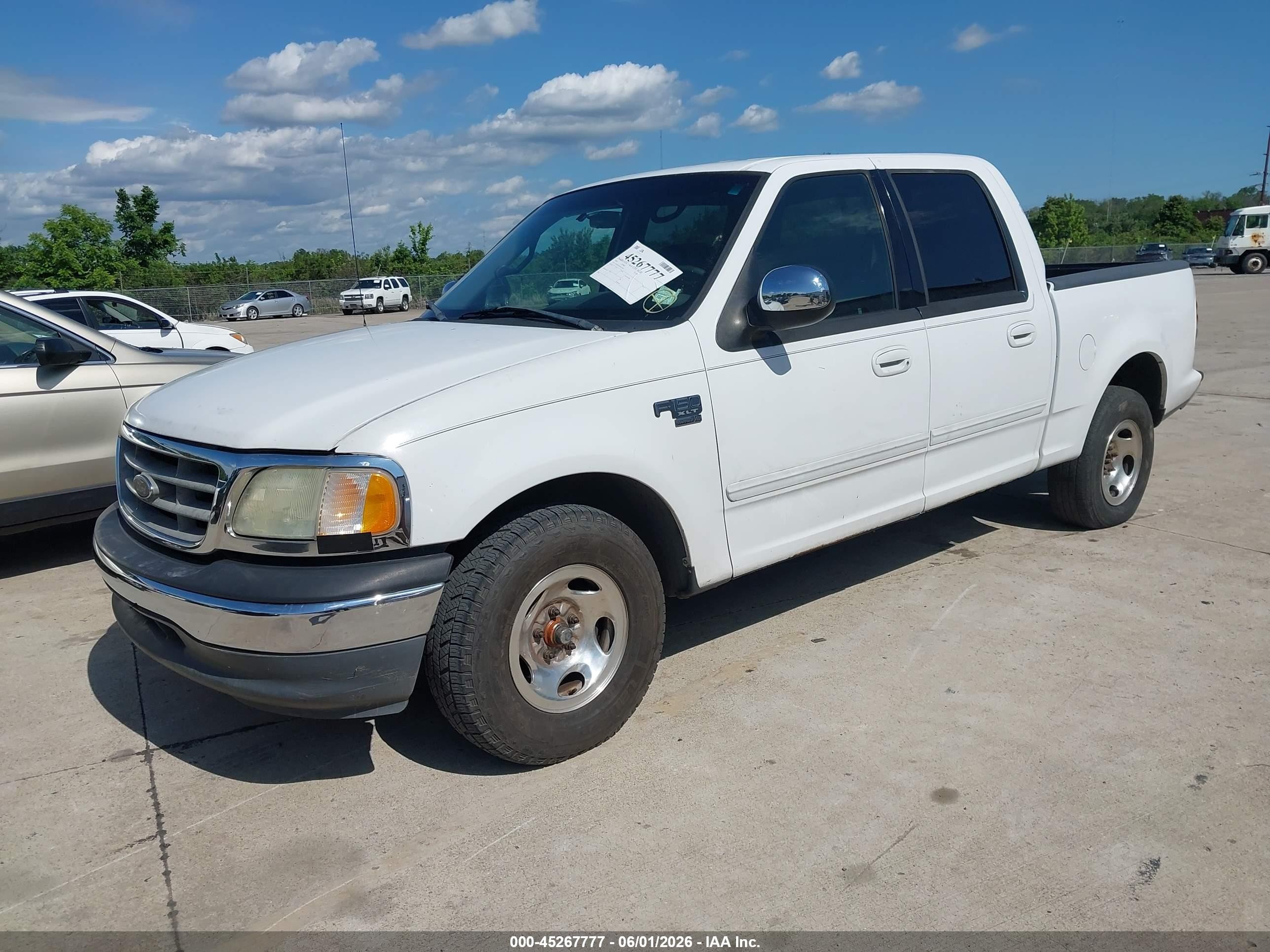 2001 Ford F-150 Harley-davidson Edition/king Ranch Edition/lariat/xlt White vin: 1FTRW07L91KC63048