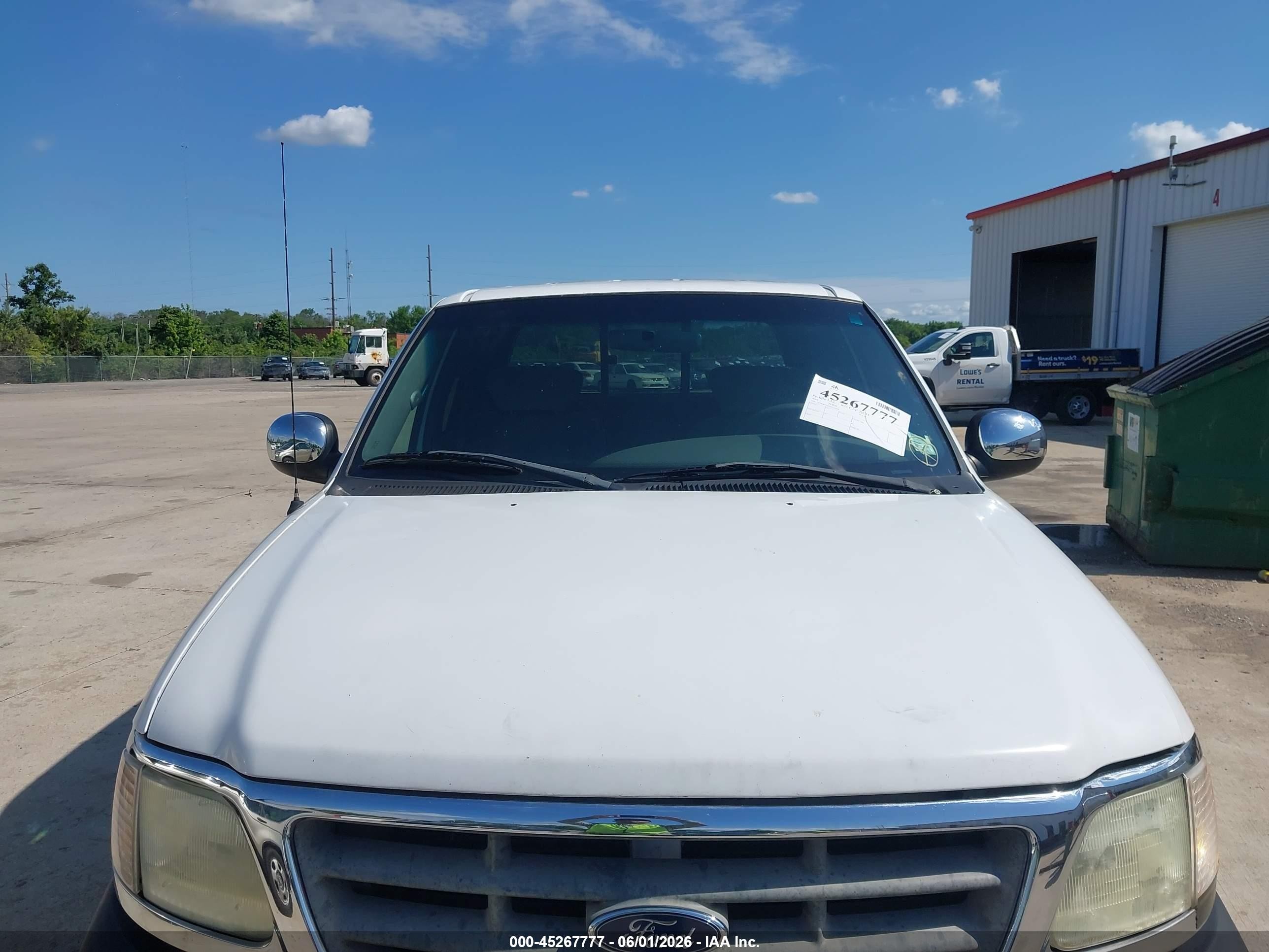 2001 Ford F-150 Harley-davidson Edition/king Ranch Edition/lariat/xlt White vin: 1FTRW07L91KC63048