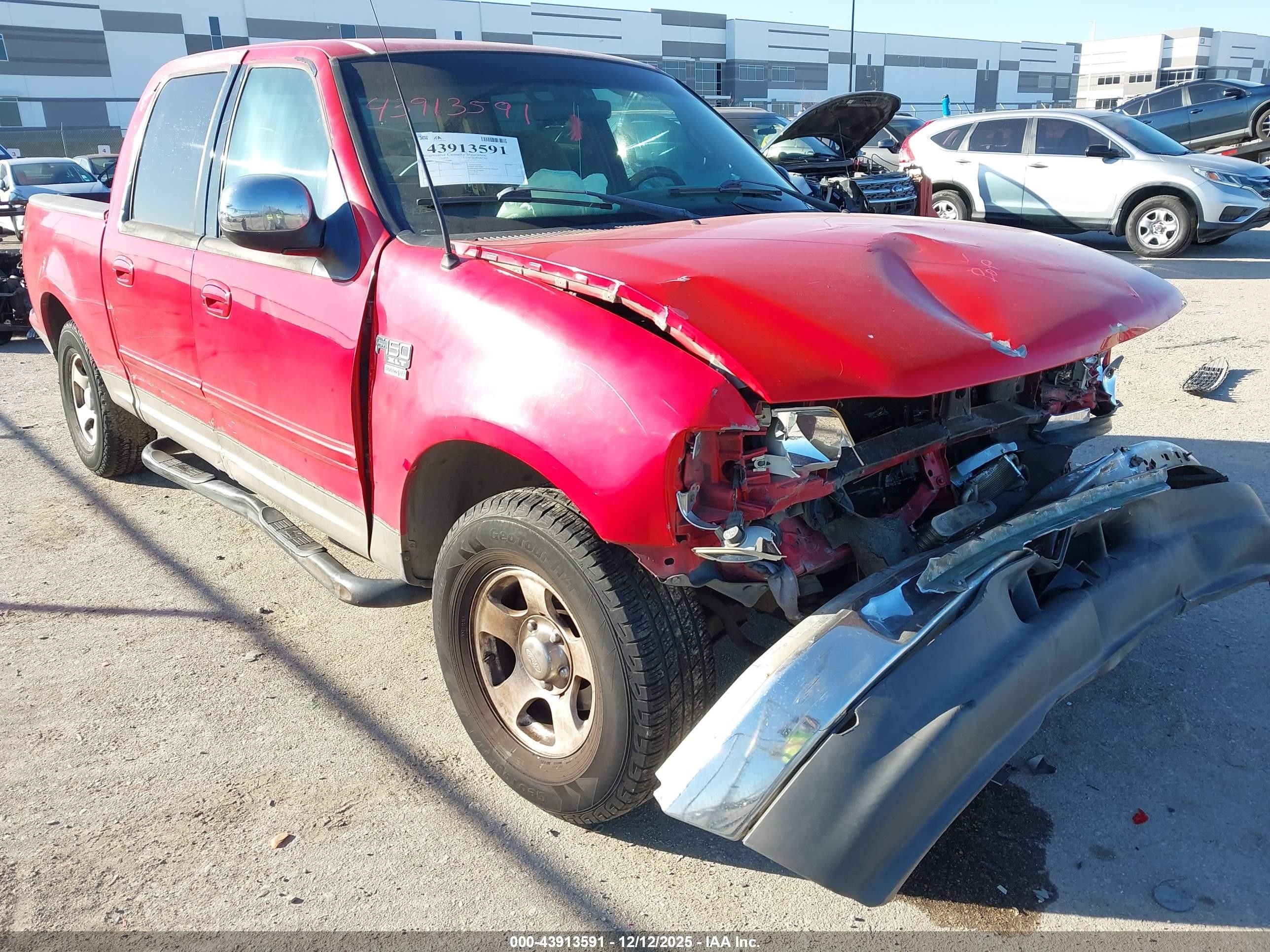 2001 Ford F-150 Supercrew Harley-davidson/king Ranch/lariat/xlt Красный vin: 1FTRW07L91KE51004