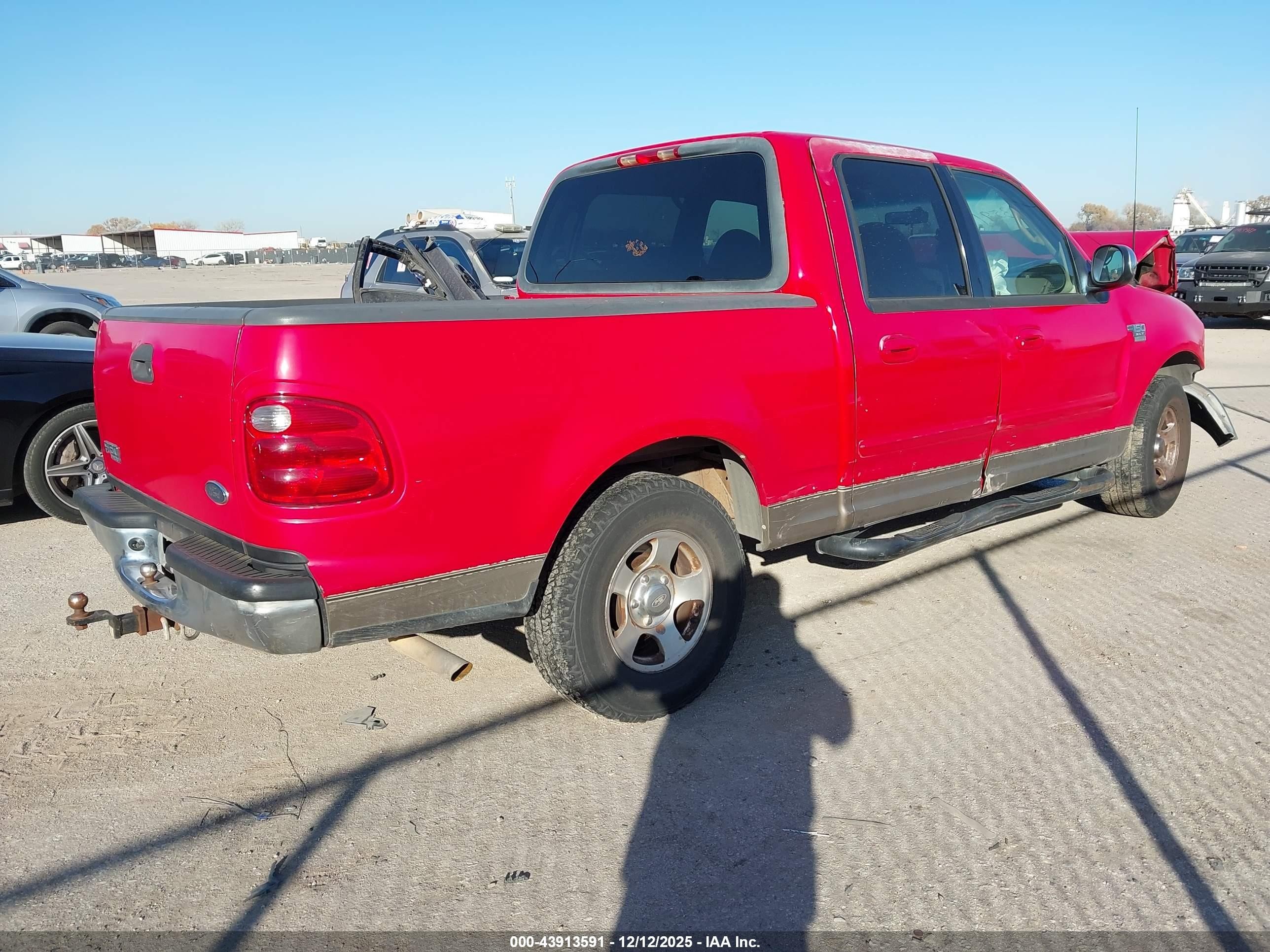 2001 Ford F-150 Supercrew Harley-davidson/king Ranch/lariat/xlt Красный vin: 1FTRW07L91KE51004