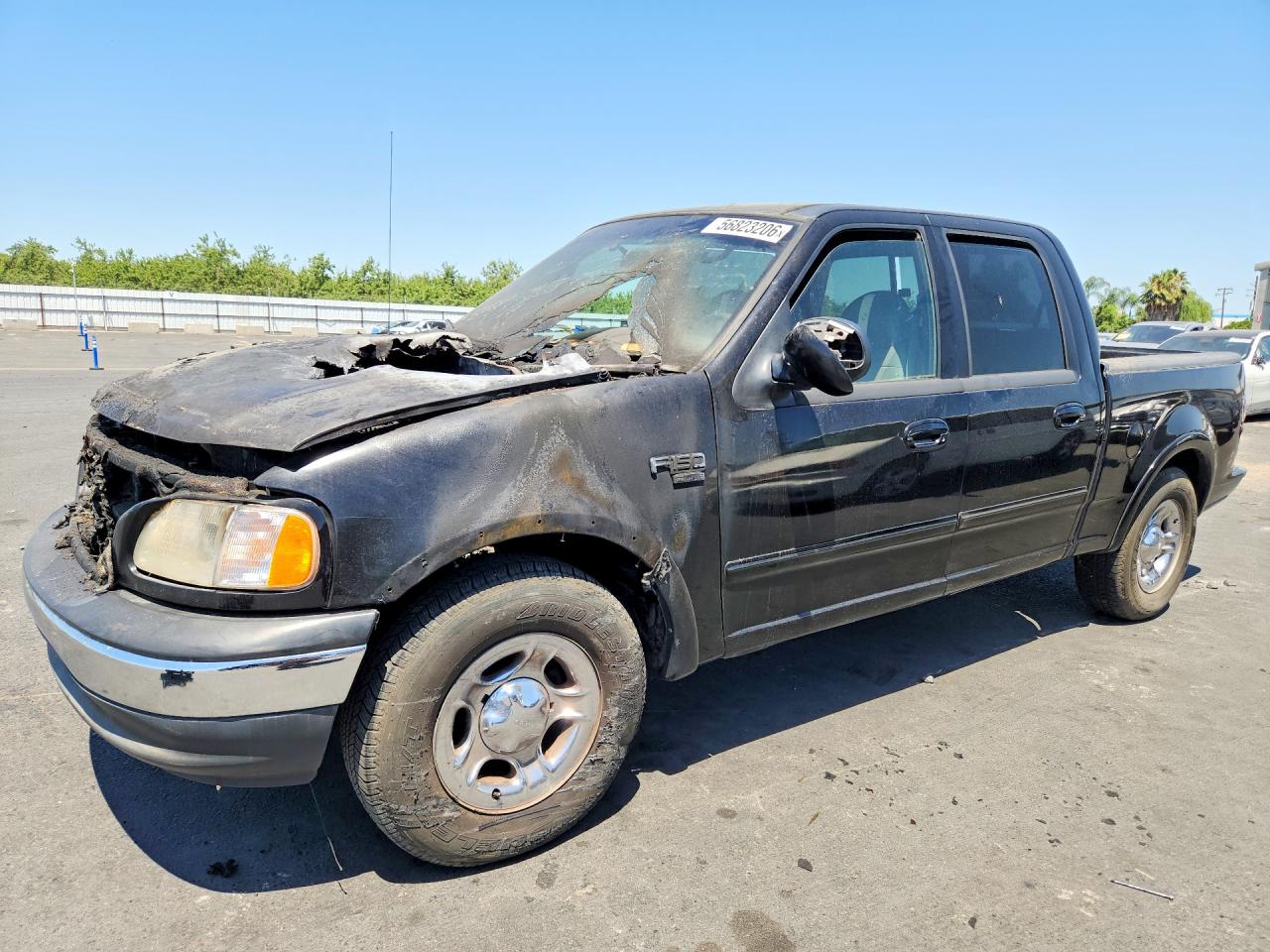 2001 Ford F150 Supercrew Black vin: 1FTRW07L91KE67297