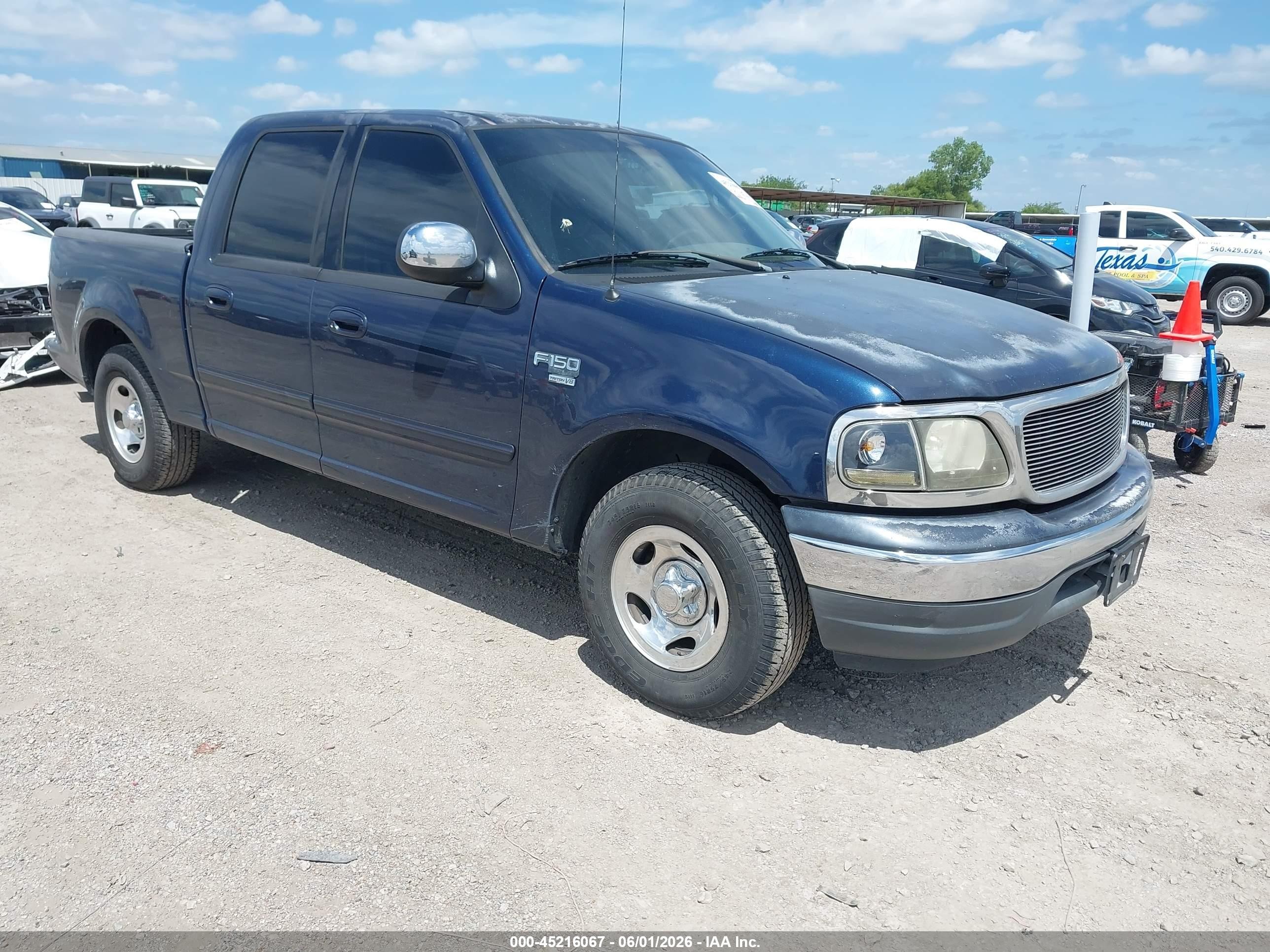 2002 Ford F-150 Lariat/xlt Blue vin: 1FTRW07L92KB20246