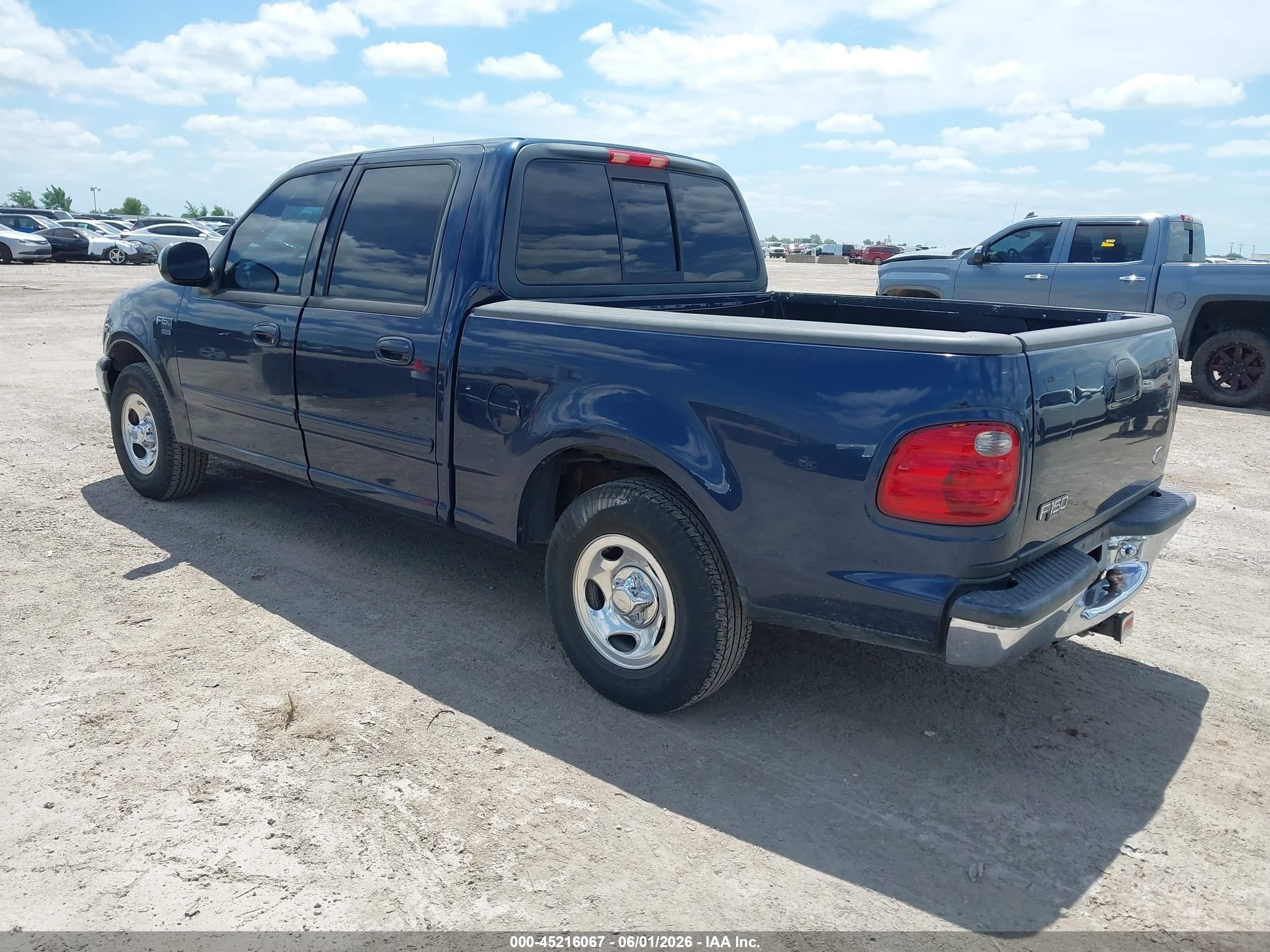2002 Ford F-150 Lariat/xlt Blue vin: 1FTRW07L92KB20246