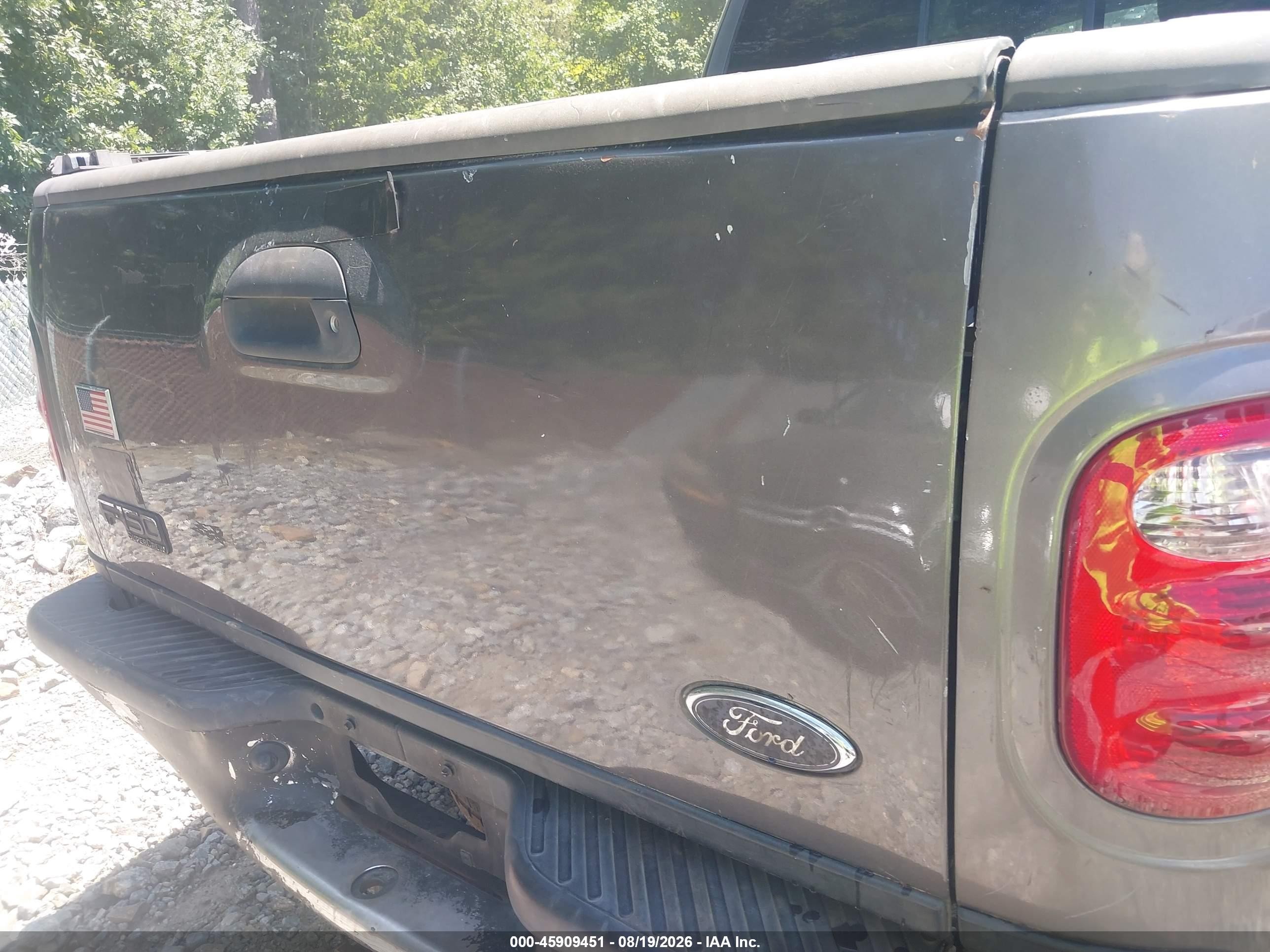 2002 Ford F-150 Lariat/xlt Gray vin: 1FTRW07L92KB88224