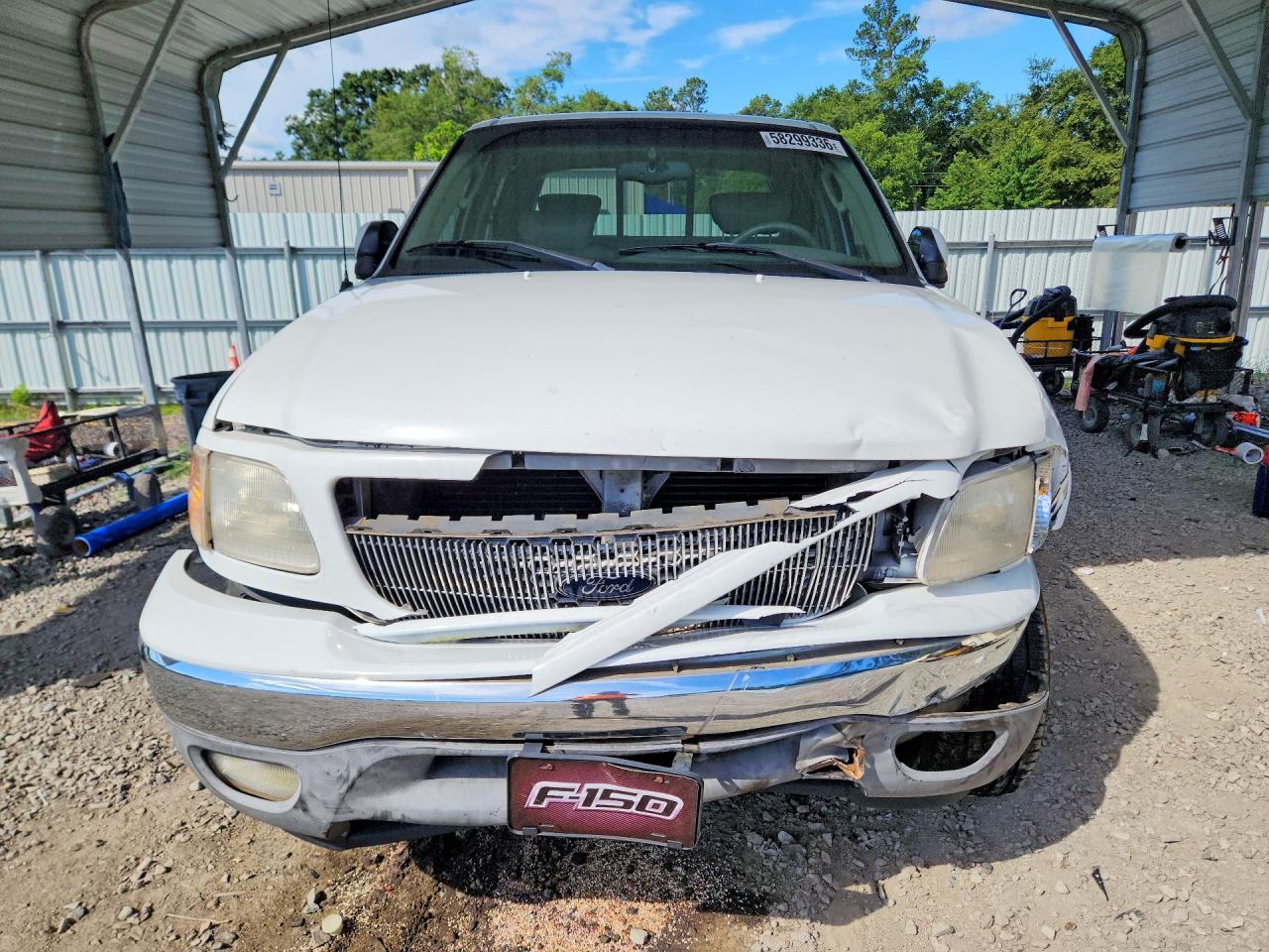 2003 Ford F150 White vin: 1FTRW07L93KD73150