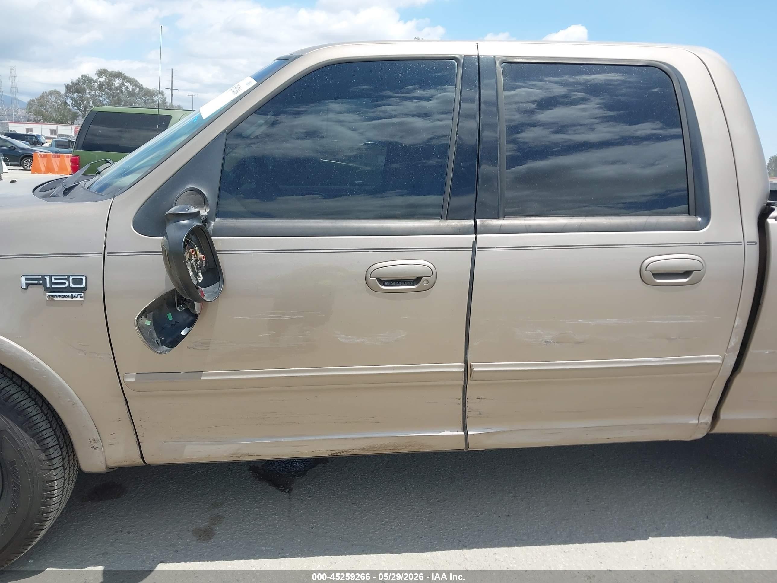 2001 Ford F-150 Harley-davidson Edition/king Ranch Edition/lariat/xlt Champagne vin: 1FTRW07LX1KA11602