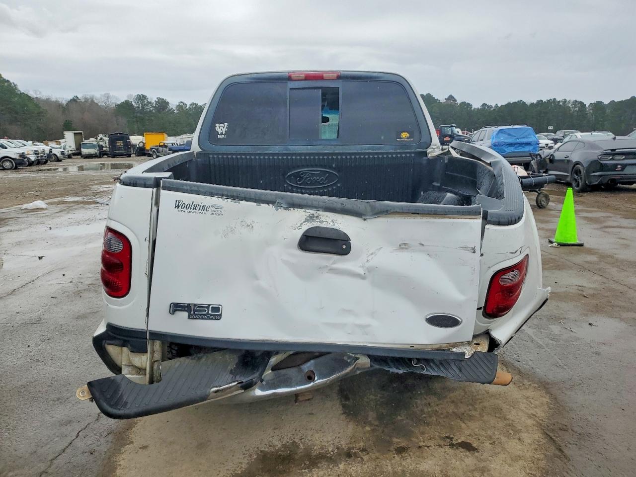 2001 Ford F150 Supercrew White vin: 1FTRW07LX1KC30687