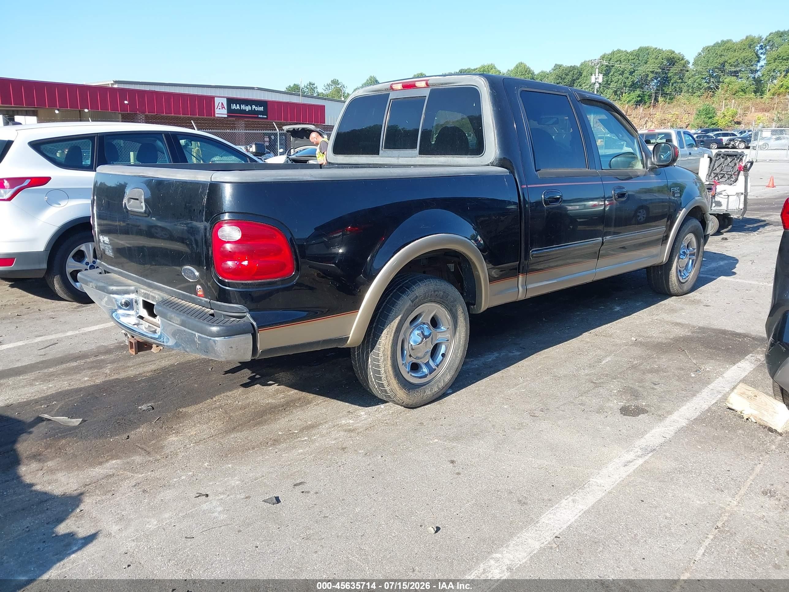 2001 Ford F-150 Harley-davidson Edition/king Ranch Edition/lariat/xlt Black vin: 1FTRW07LX1KD83876