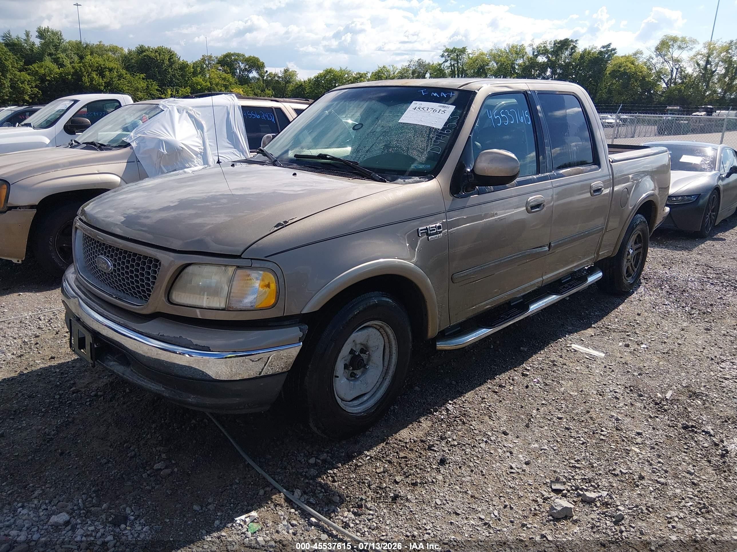 2002 Ford F-150 Lariat/xlt Gold vin: 1FTRW07LX2KD94653