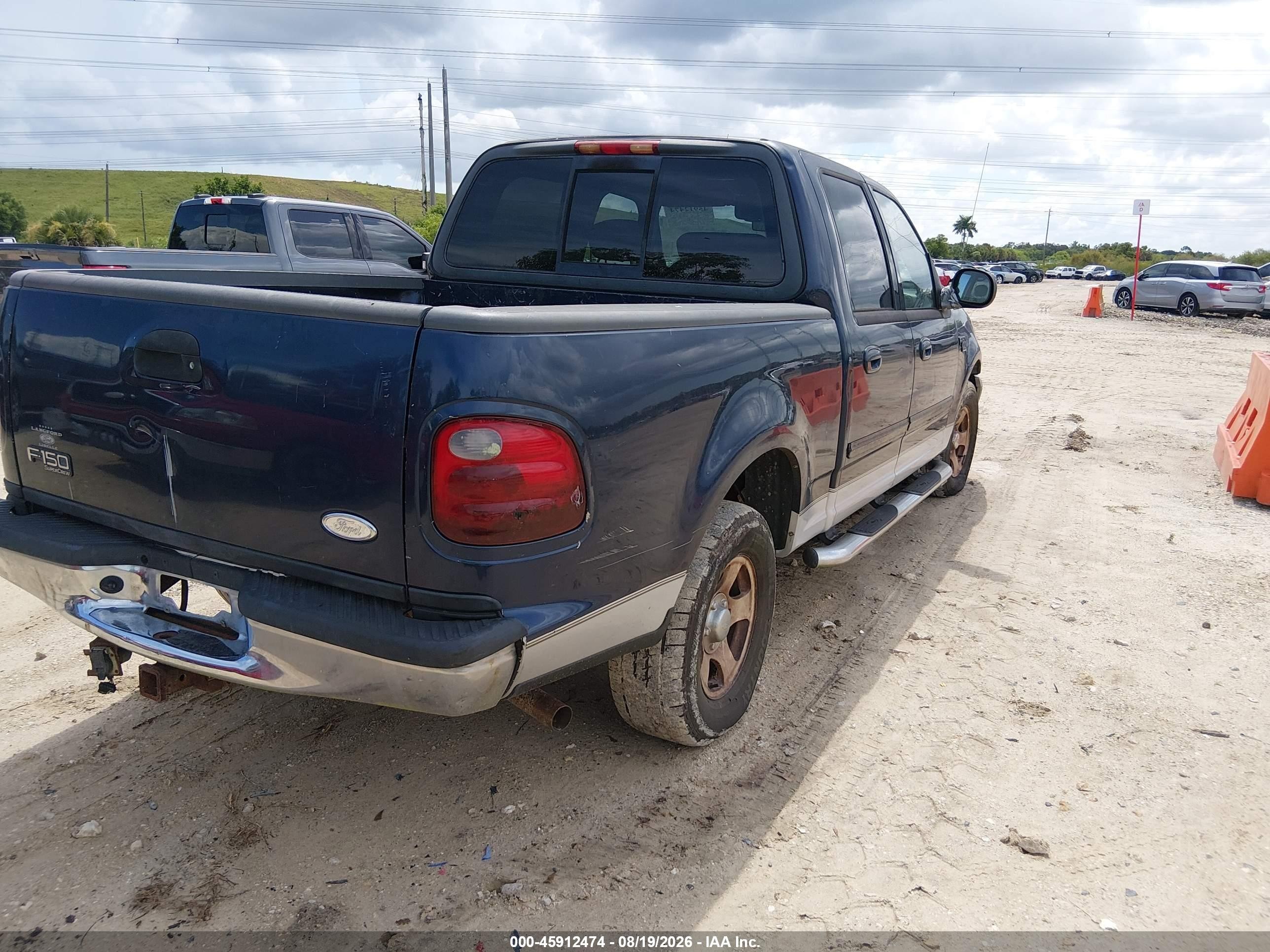 2003 Ford F-150 Lariat/xlt Blue vin: 1FTRW07LX3KD88014