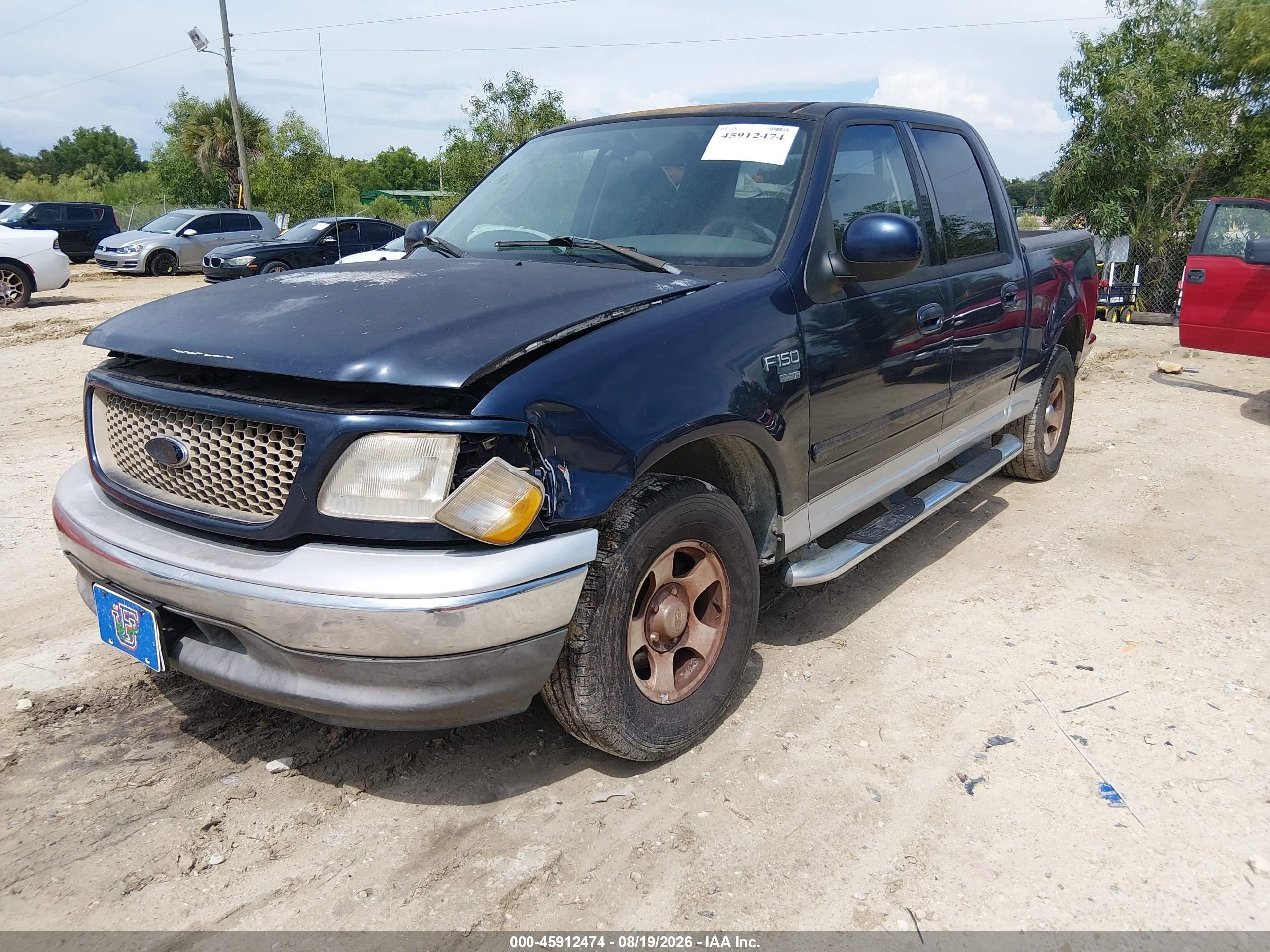 2003 Ford F-150 Lariat/xlt Blue vin: 1FTRW07LX3KD88014