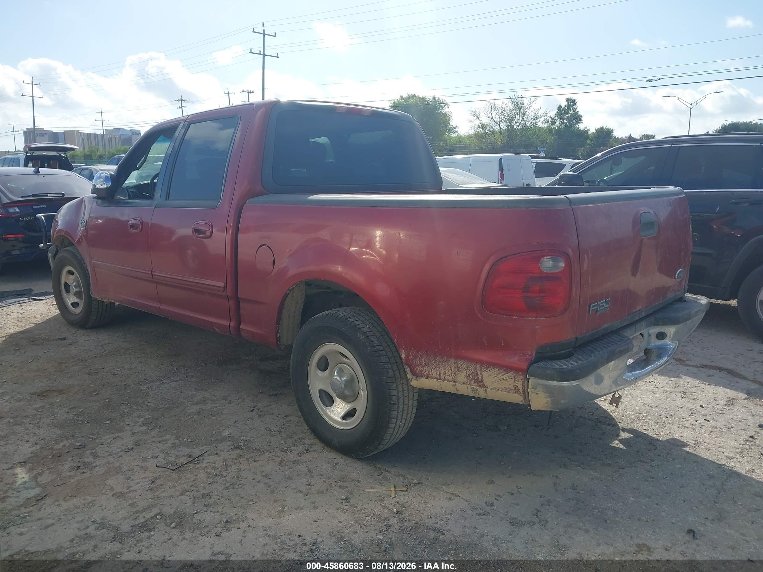 2001 Ford F-150 Harley-davidson Edition/king Ranch Edition/lariat/xlt Красный vin: 1FTRW07W01KB09709