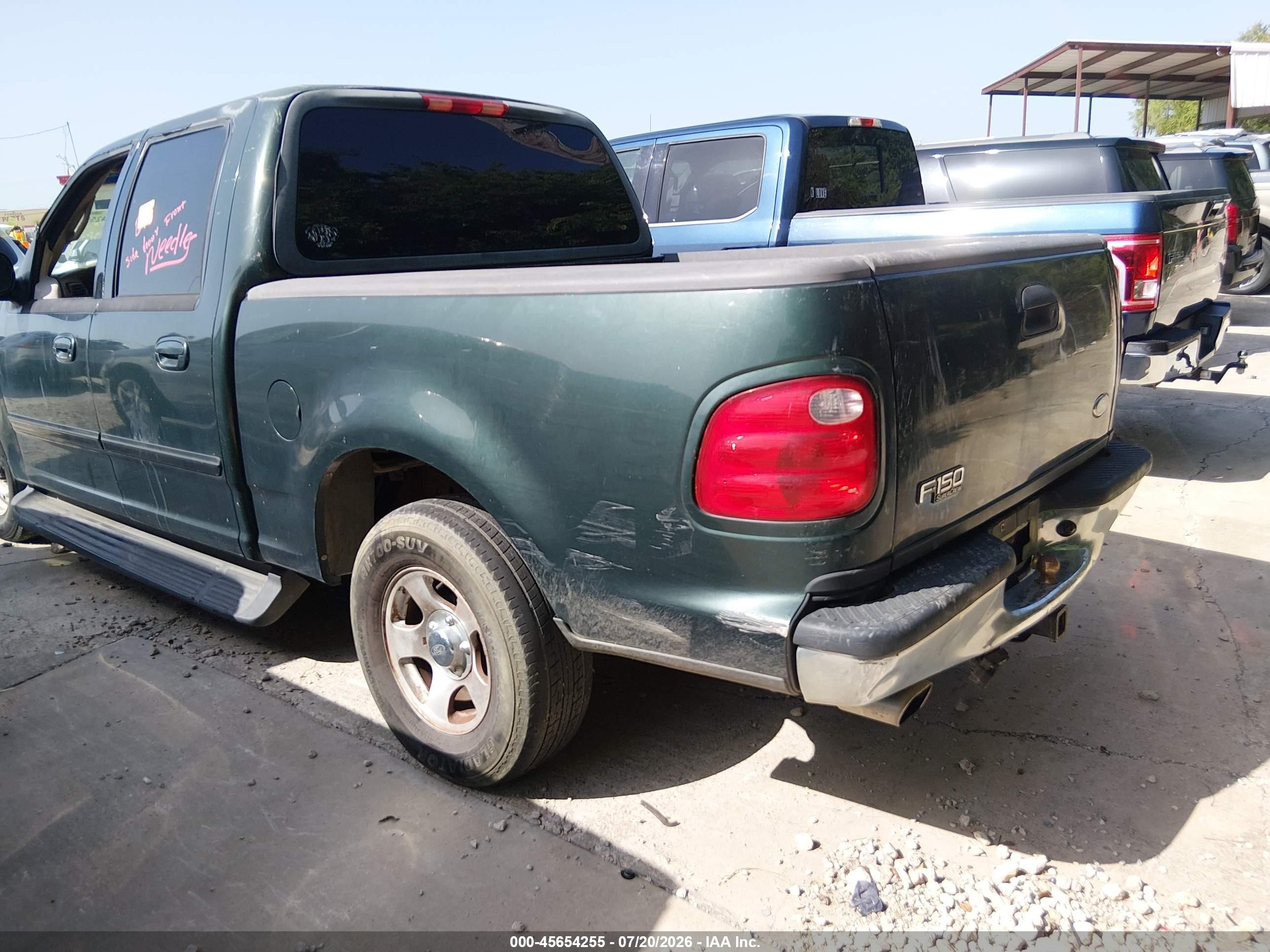 2001 Ford F-150 Harley-davidson Edition/king Ranch Edition/lariat/xlt Green vin: 1FTRW07W11KB87111