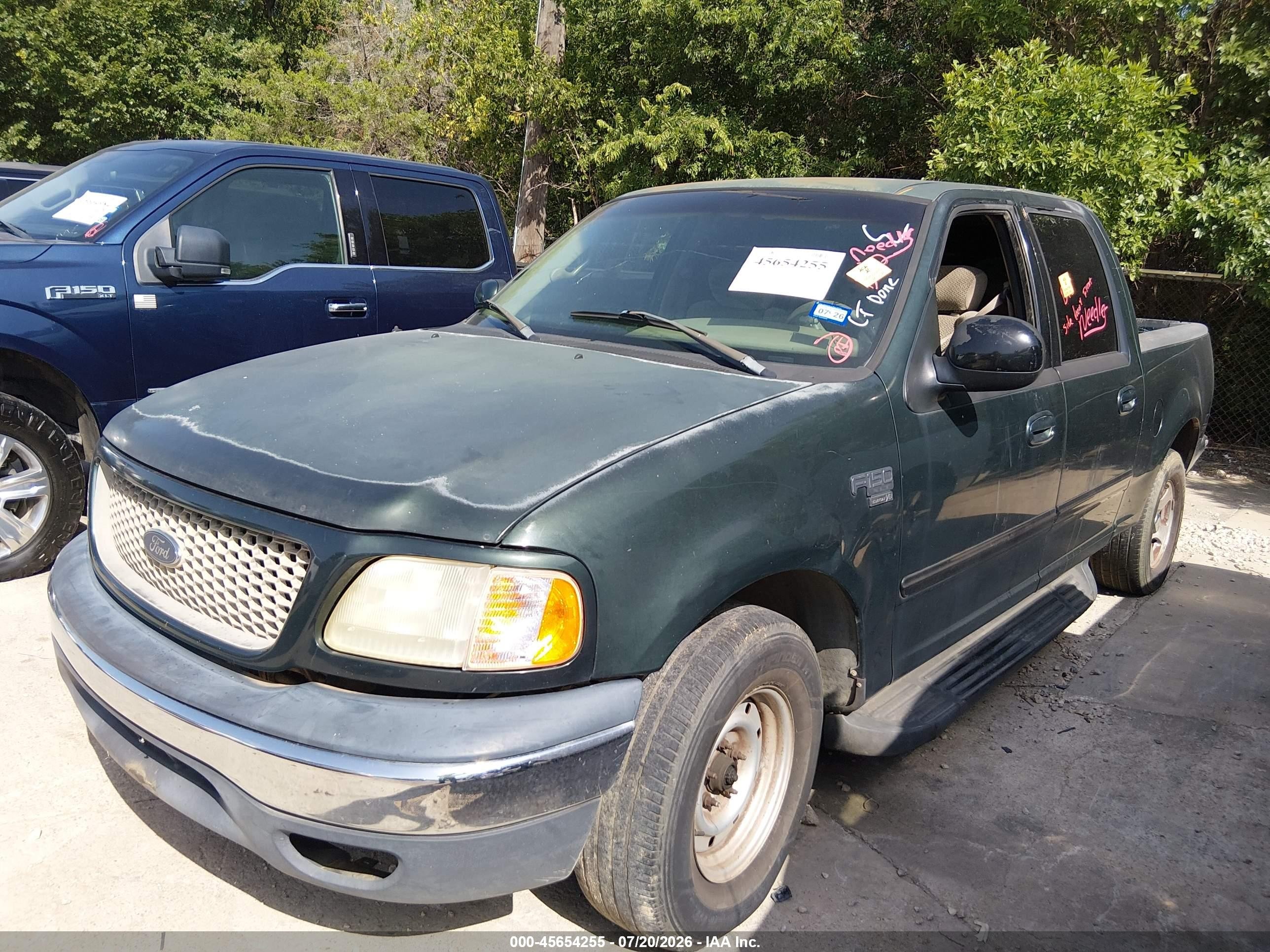 2001 Ford F-150 Harley-davidson Edition/king Ranch Edition/lariat/xlt Green vin: 1FTRW07W11KB87111