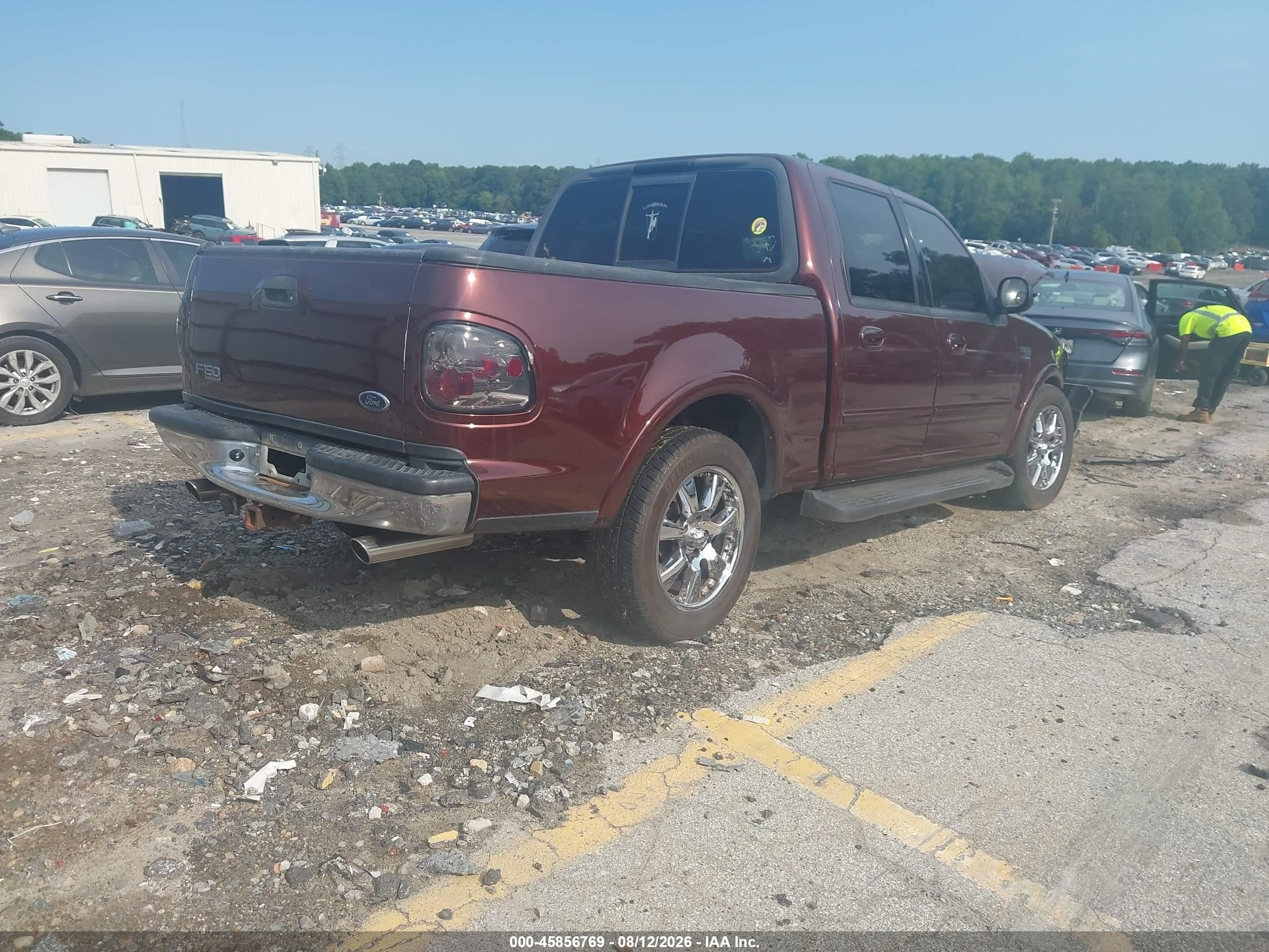2001 Ford F-150 Harley-davidson Edition/king Ranch Edition/lariat/xlt Burgundy vin: 1FTRW07W21KD60084