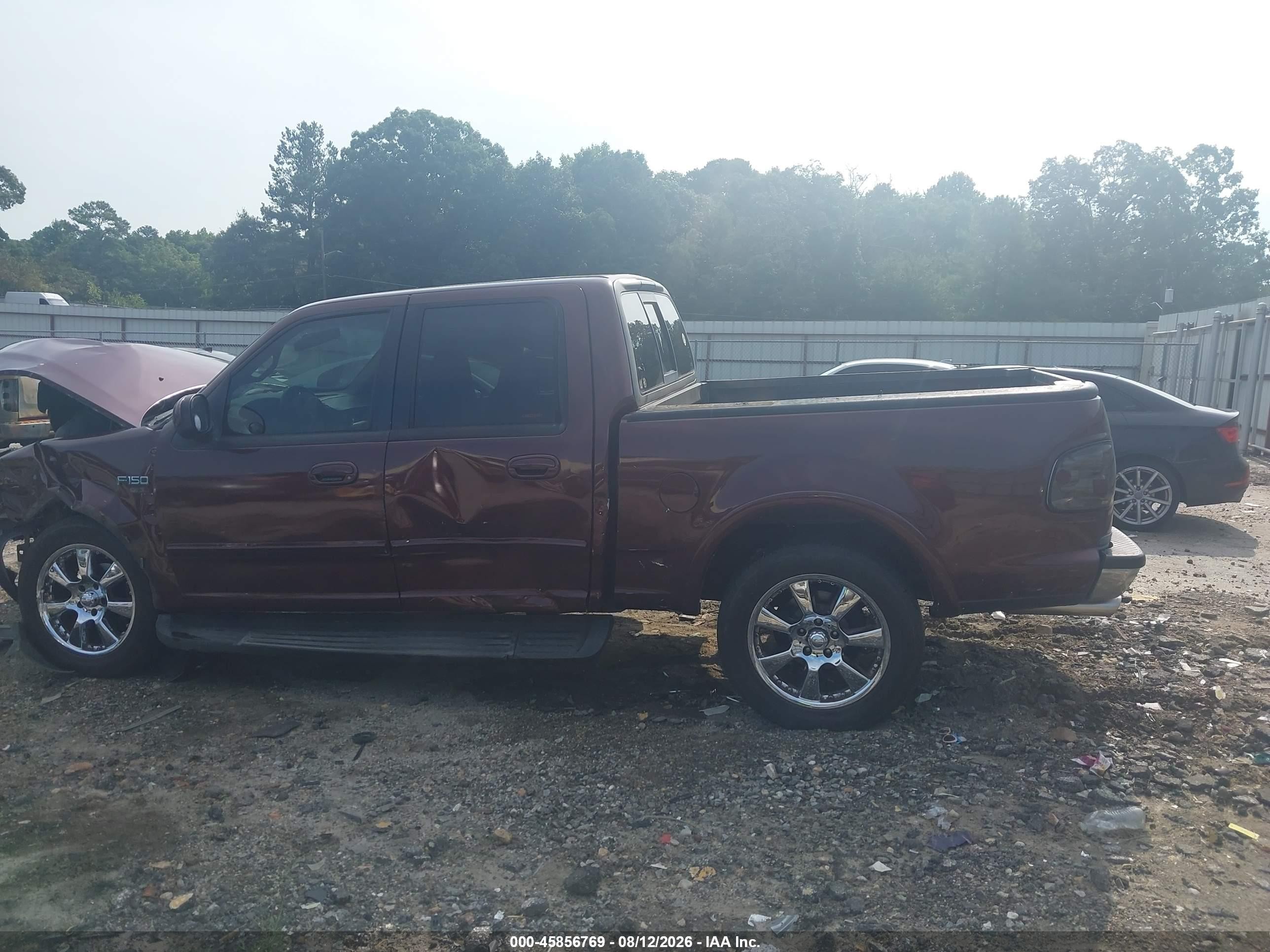 2001 Ford F-150 Harley-davidson Edition/king Ranch Edition/lariat/xlt Burgundy vin: 1FTRW07W21KD60084