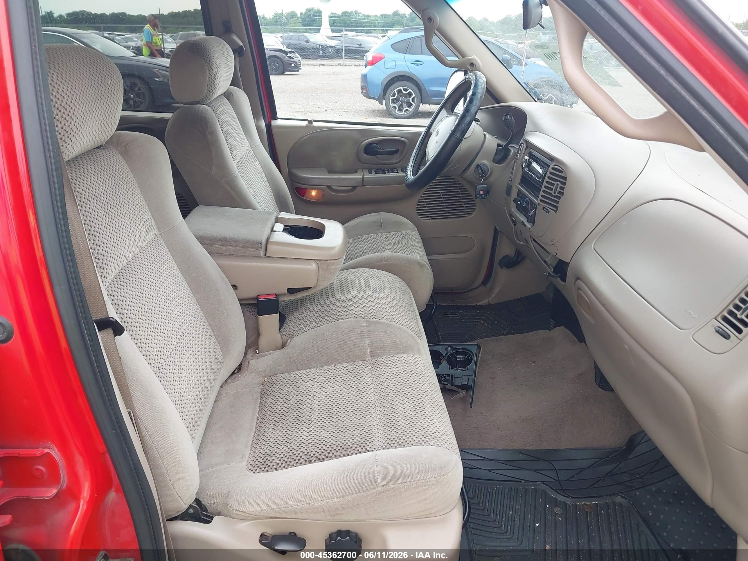 2001 Ford F-150 Harley-davidson Edition/king Ranch Edition/lariat/xlt Red vin: 1FTRW07W61KA41044