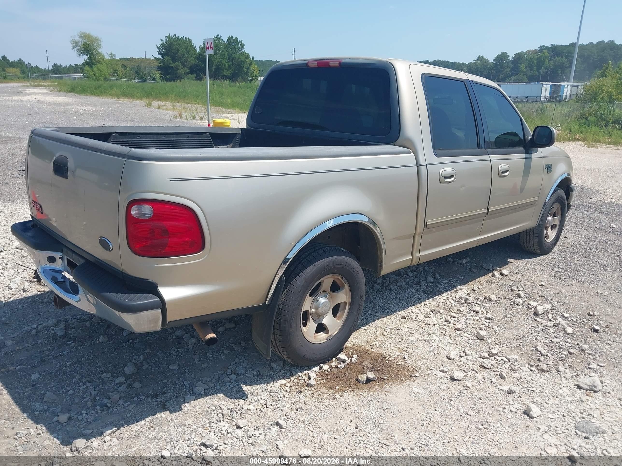 2001 Ford F-150 Harley-davidson Edition/king Ranch Edition/lariat/xlt Золотой vin: 1FTRW07W61KE29357