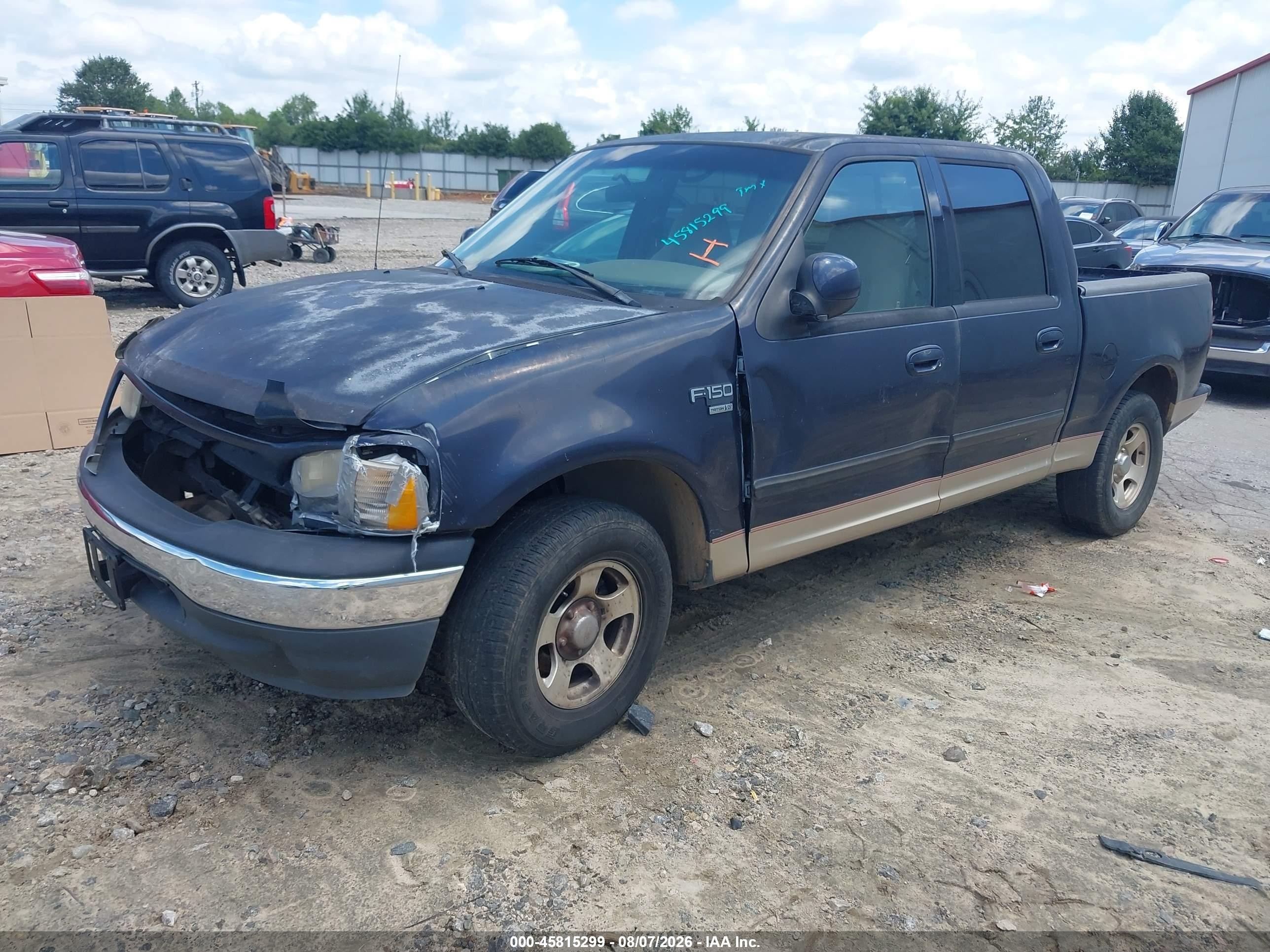 2001 Ford F-150 Harley-davidson Edition/king Ranch Edition/lariat/xlt Dark Blue vin: 1FTRW07W81KD78766