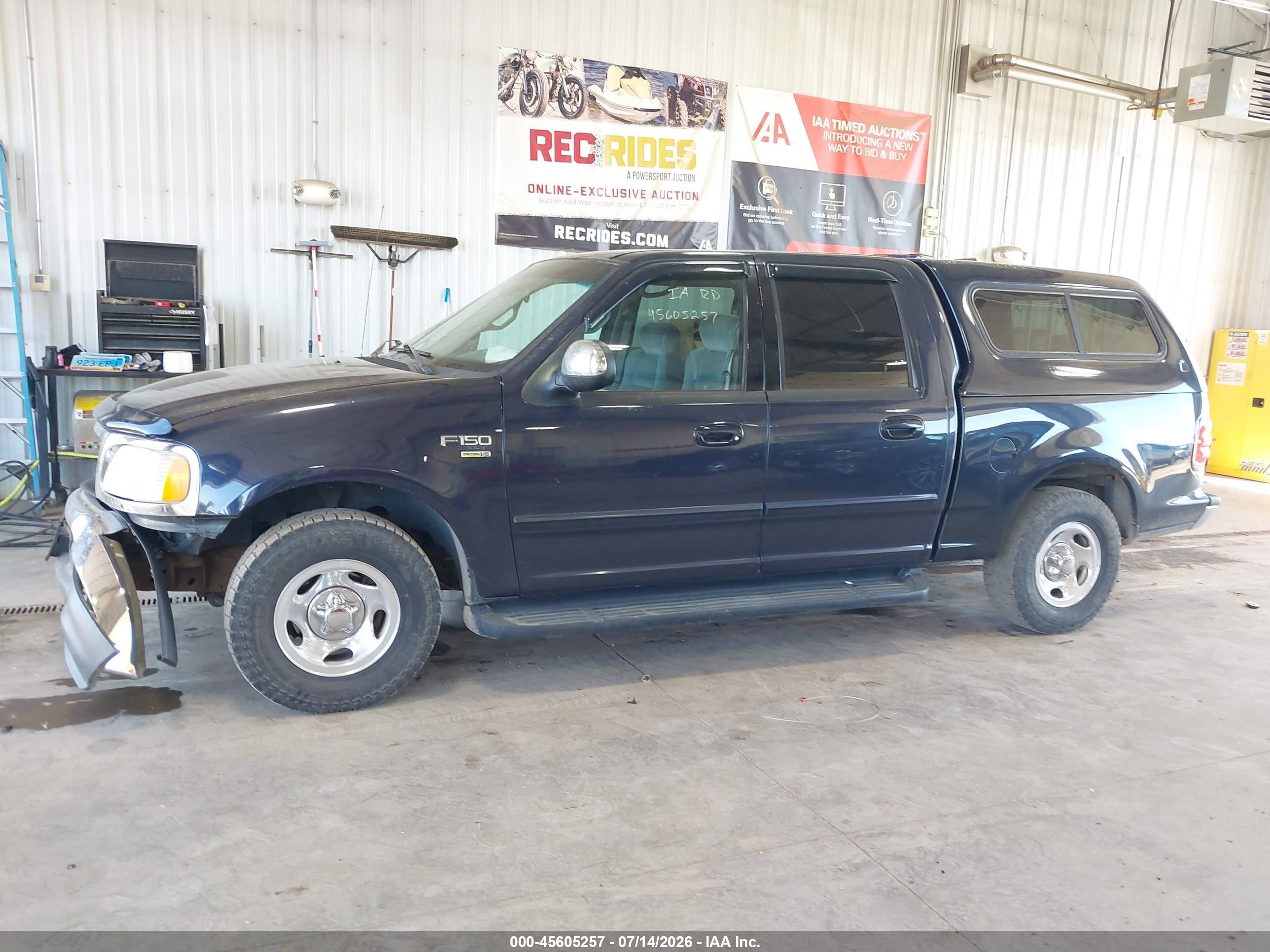 2001 Ford F-150 Harley-davidson Edition/king Ranch Edition/lariat/xlt Dark Blue vin: 1FTRW07W91KA48439