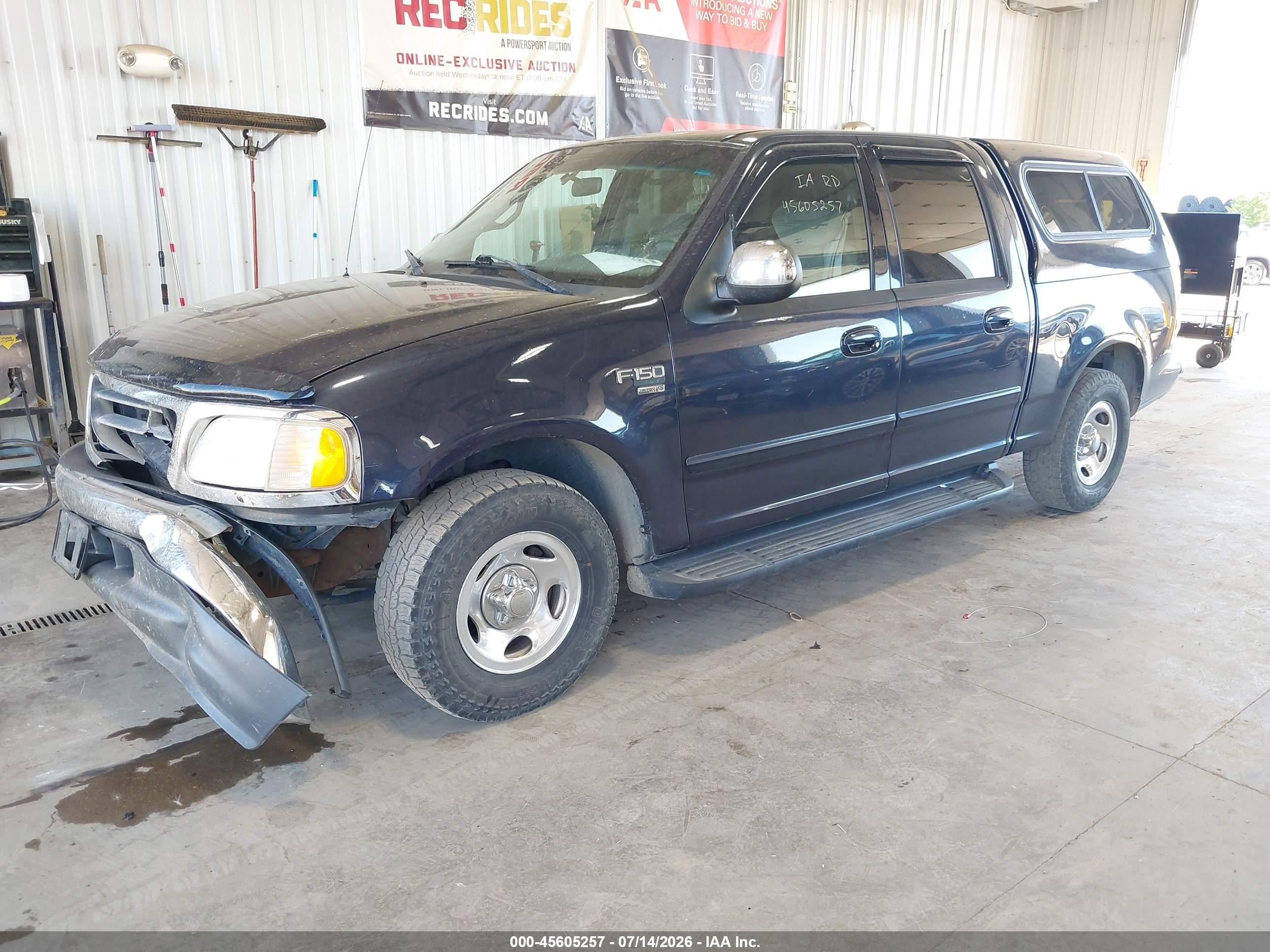 2001 Ford F-150 Harley-davidson Edition/king Ranch Edition/lariat/xlt Dark Blue vin: 1FTRW07W91KA48439