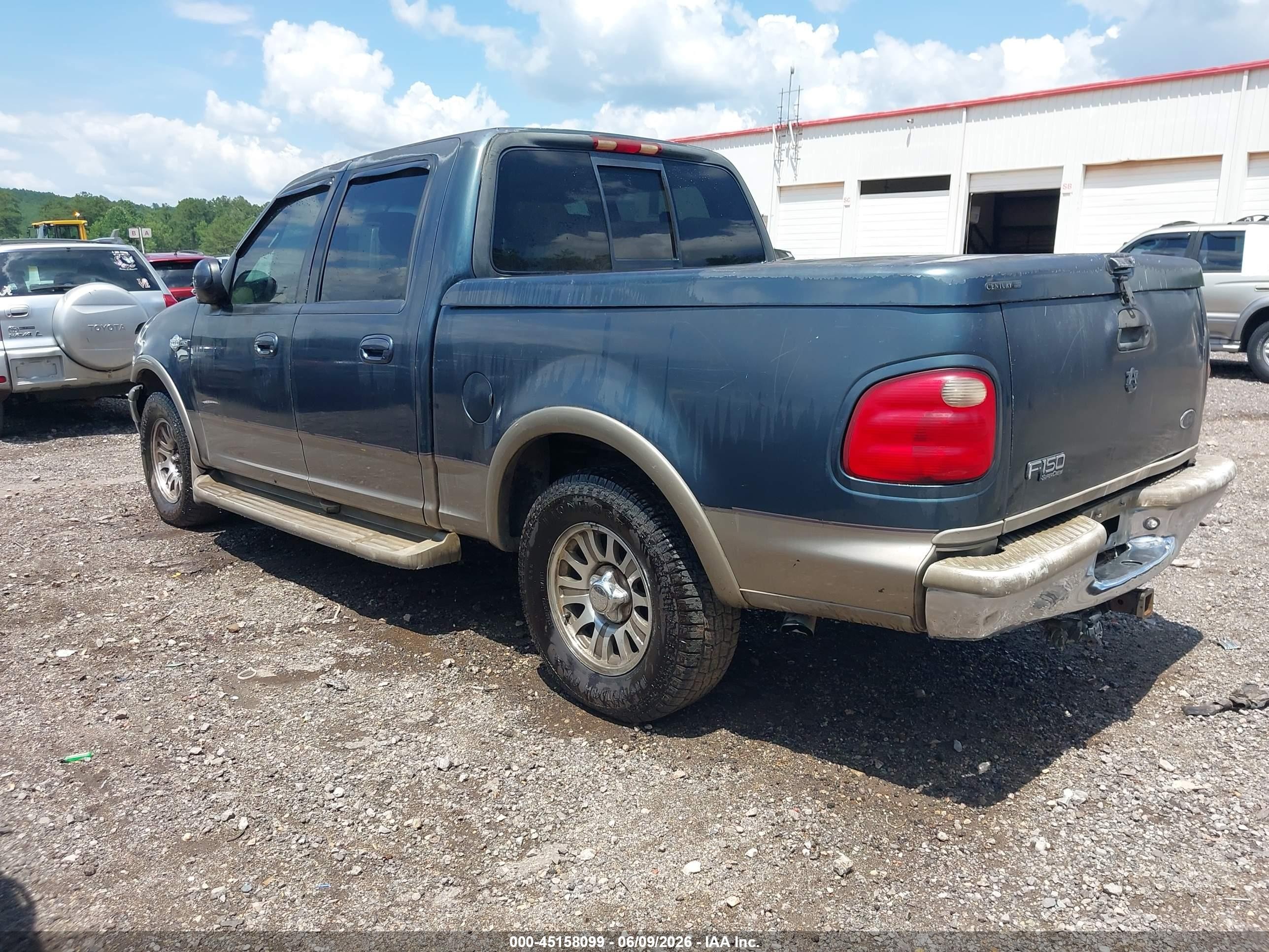 2001 Ford F-150 Supercrew Harley-davidson Edition/king Ranch Edition/lariat/xlt Синий vin: 1FTRW07WX1KB38733