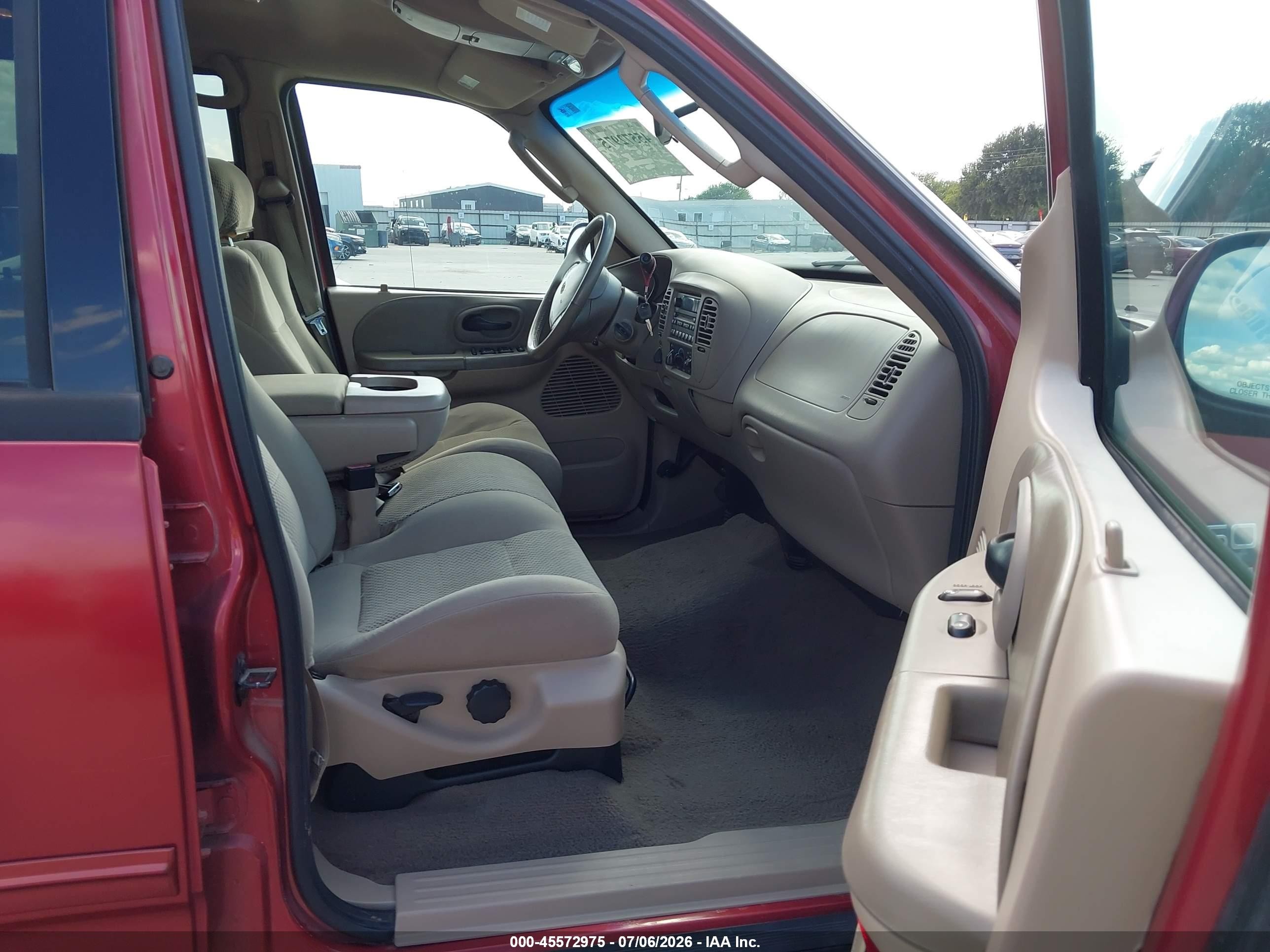 2002 Ford F-150 Lariat/xlt Red vin: 1FTRW08632KC44344