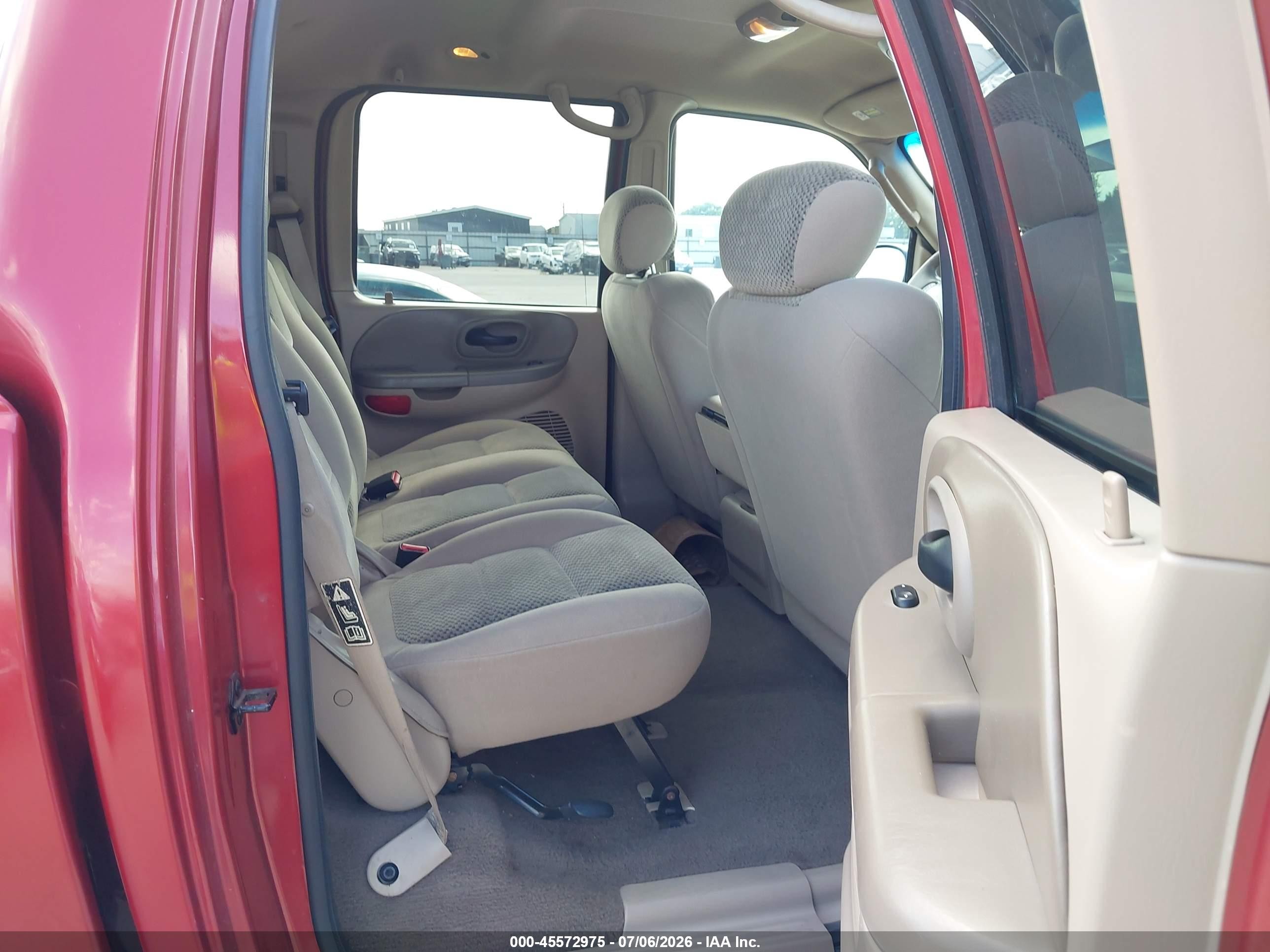2002 Ford F-150 Lariat/xlt Red vin: 1FTRW08632KC44344