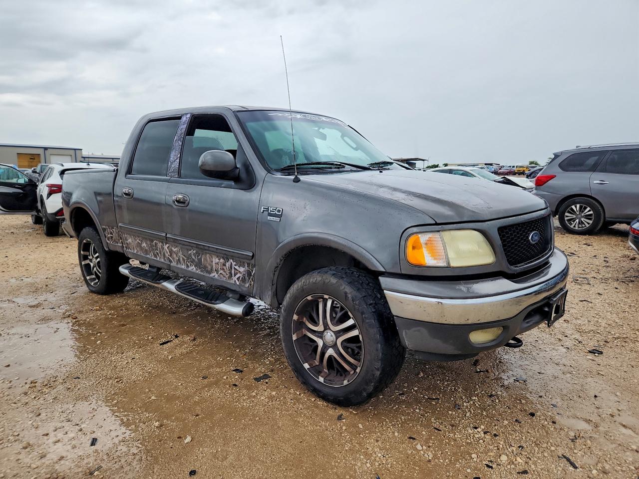 2003 Ford F150 Supercrew Gray vin: 1FTRW08633KC61596